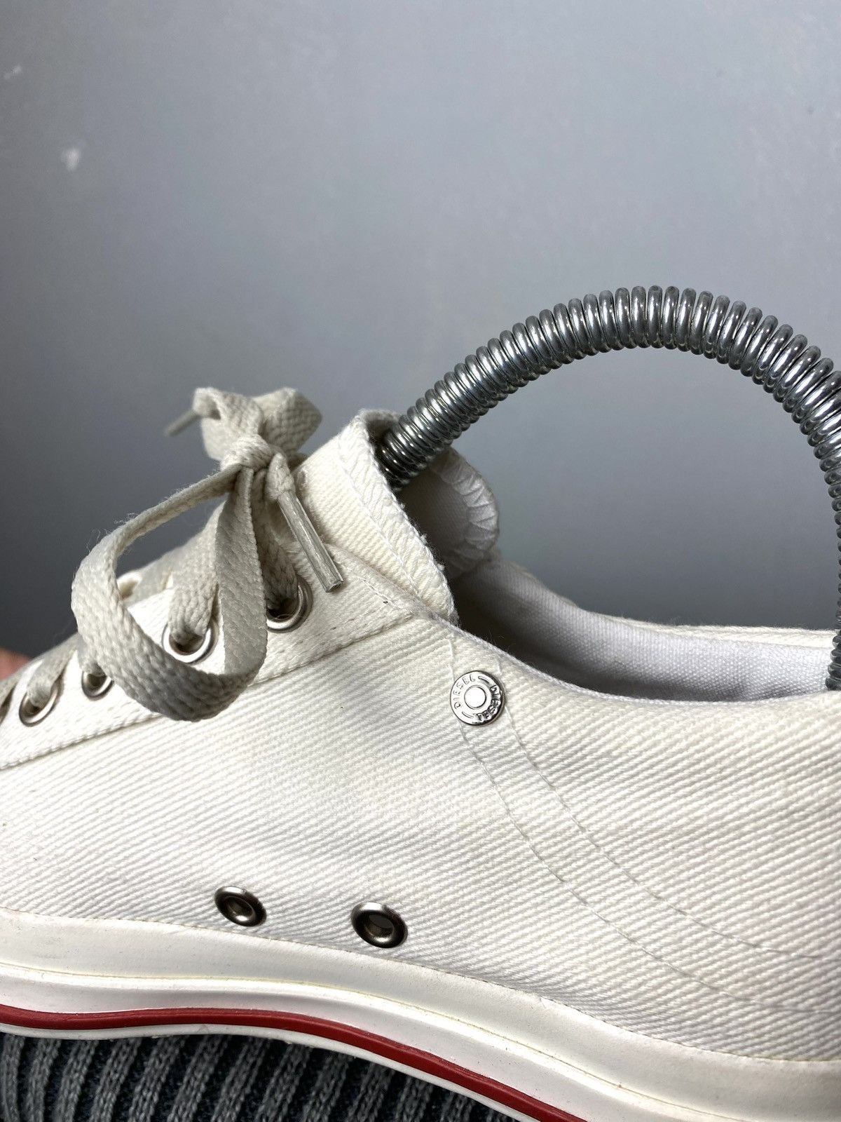 Diesel Vintage Diesel Low Top Design Denim Sneakers Bw Sport Size US 6 / IT 36 - 13 Thumbnail