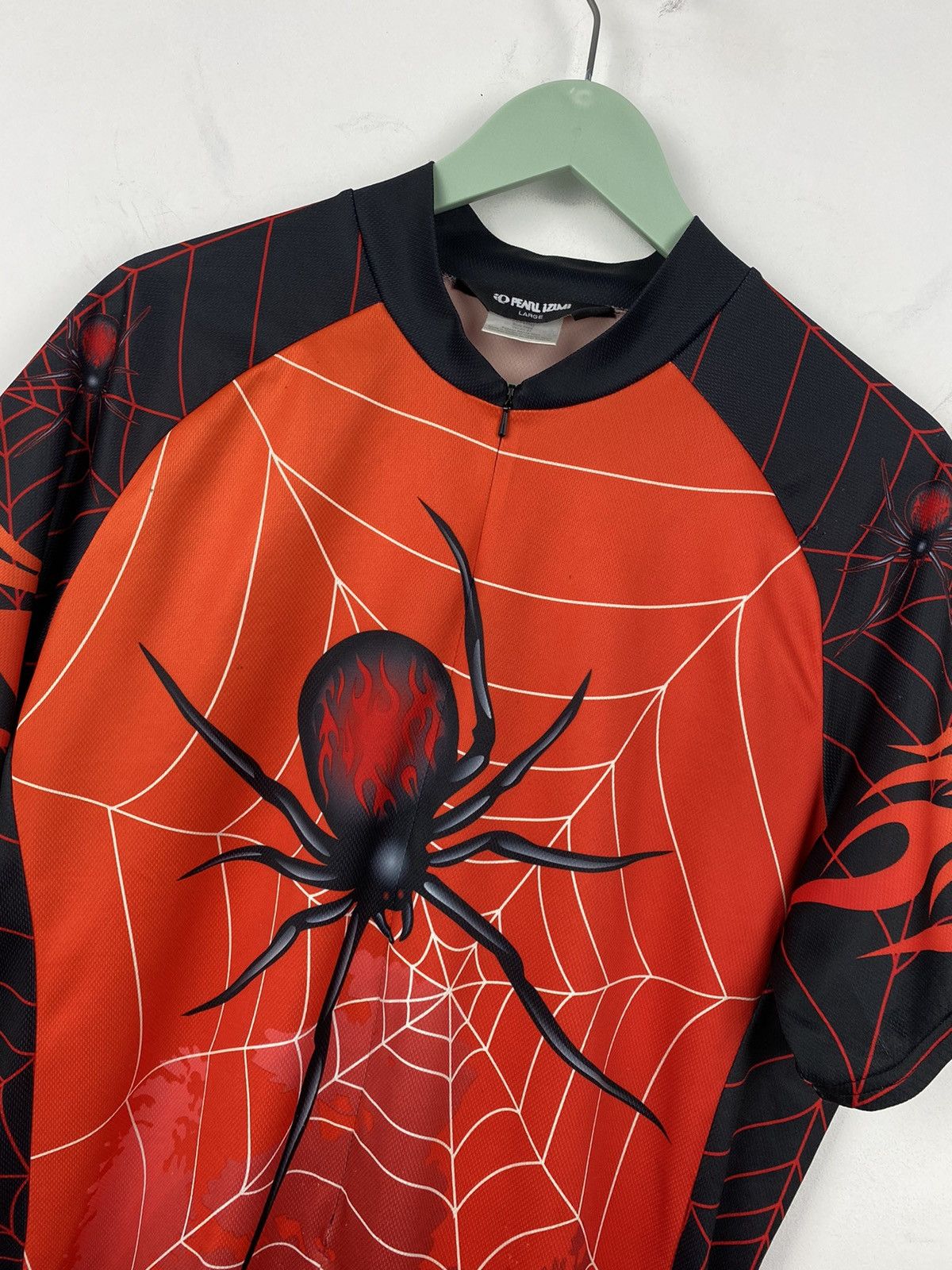 Bicycle Pearl Izumi Spider Flames 2007 Cycling Jersey Biker SMS Y2K Size US L / EU 52-54 / 3 - 2 Thumbnail