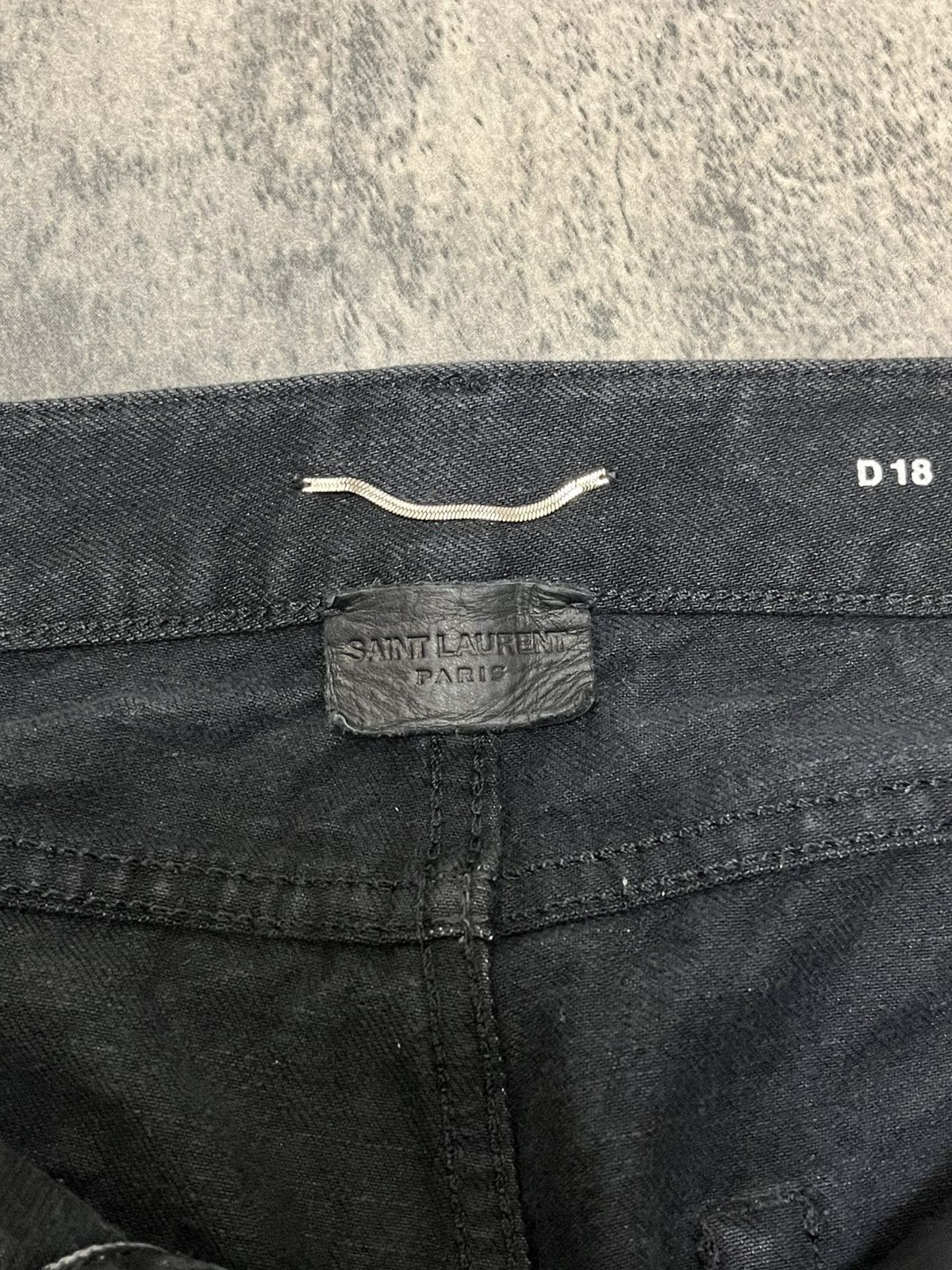 Saint Laurent Paris Saint Laurent Jeans Black Denim Size US 31 - 3 Thumbnail