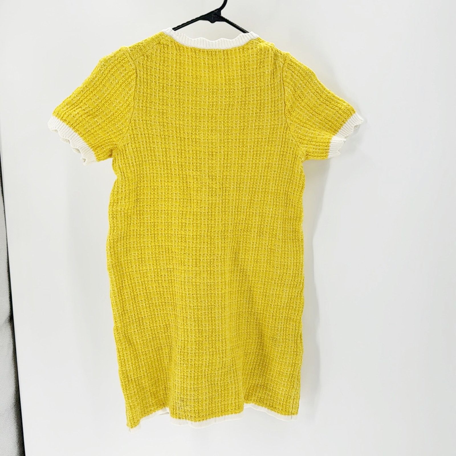 Other Free Assembly Women's Mini Sweater Dress with Scalloped Trim Size S / US 4 / IT 40 - 3 Thumbnail
