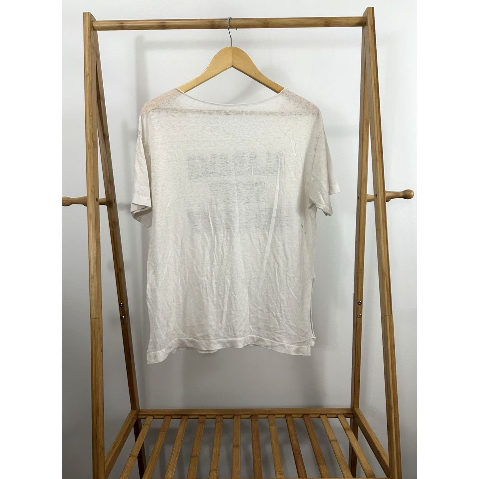 Vintage VINTAGE 80s Alabama State University HBCU Paper Thin Burnout Worn Chopped T-Shirt L Mens Cream Size US L / EU 52-54 / 3 - 2 Thumbnail