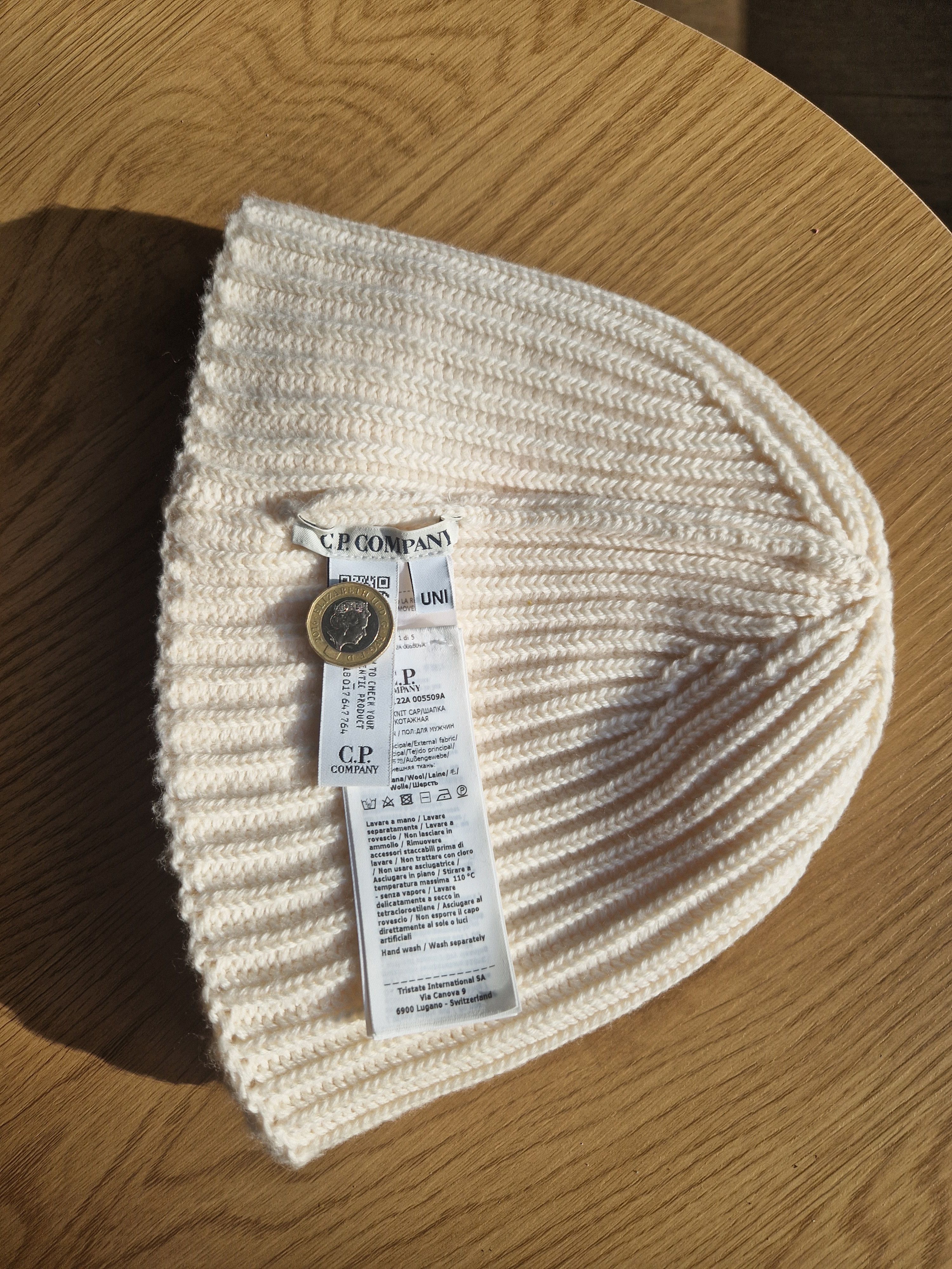 C.P. Company C.P. Company white google beanie Size ONE SIZE - 3 Thumbnail
