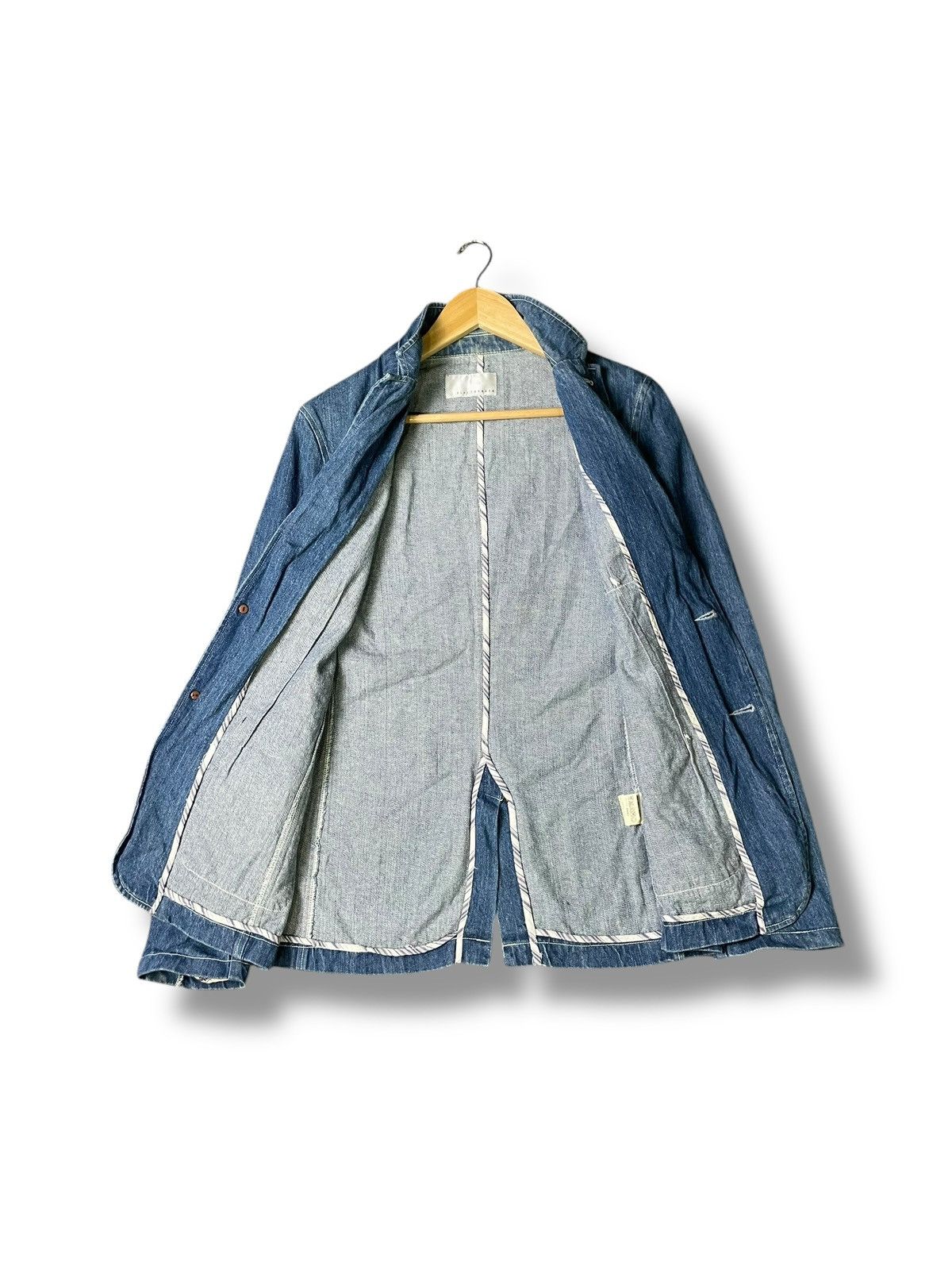 Tornado Mart Blue Tornado x Japanese Brand Denim Jacket (33) Size US L / EU 52-54 / 3 - 3 Thumbnail
