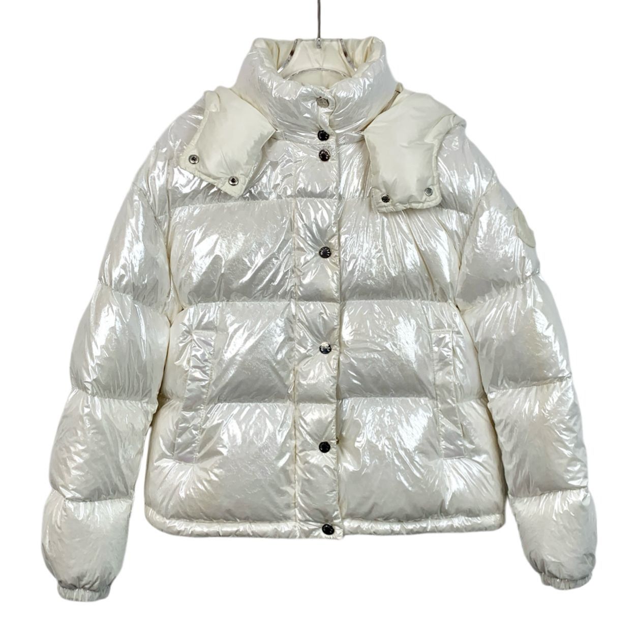 Moncler Moncler Womens Shiny Puffer Jacket With Hood Size 0 Size XS / US 0-2 / IT 36-38 - 1 Thumbnail