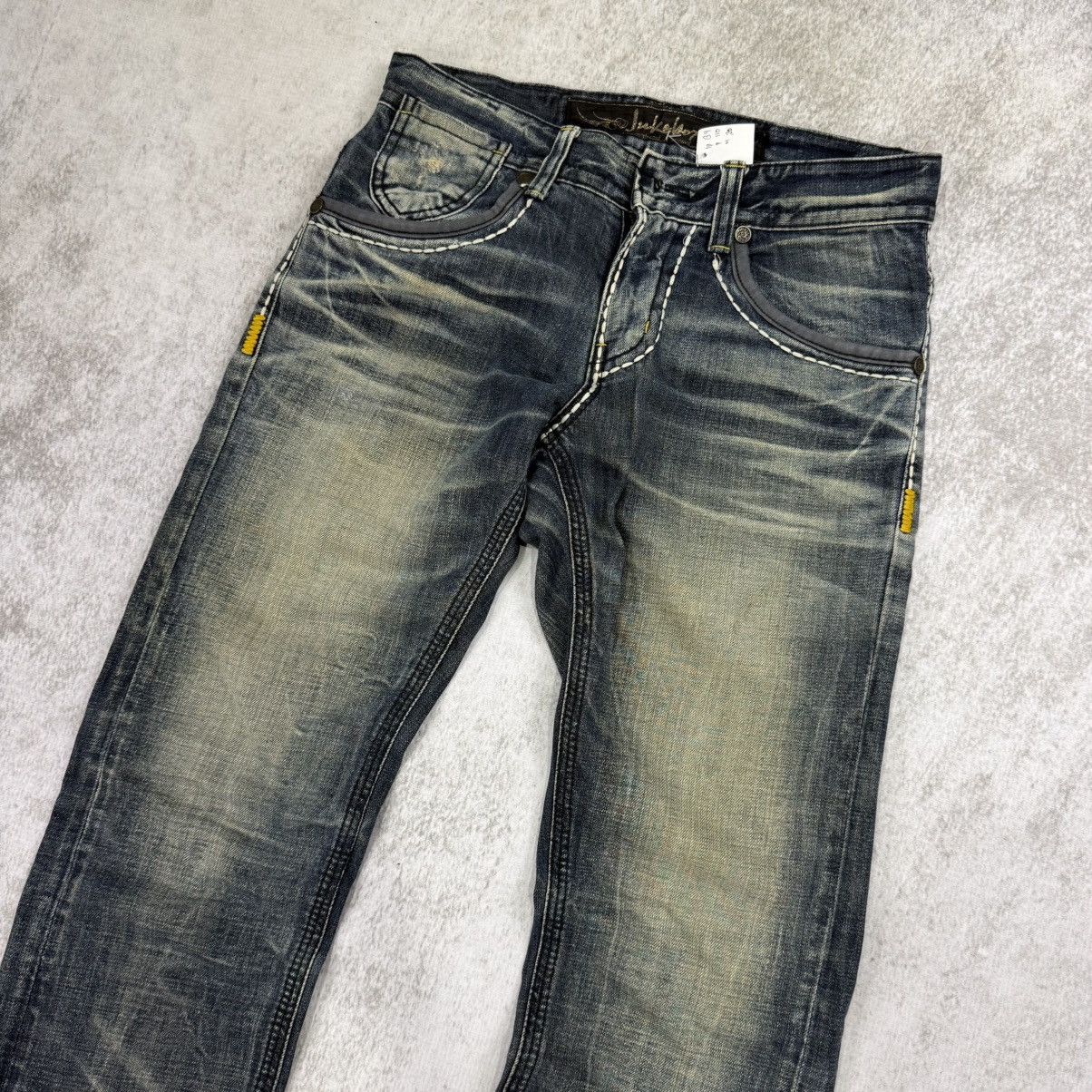 Japanese Brand 00s JUKEHOX sun faded light denim jeans blue Size US 31 - 6 Thumbnail