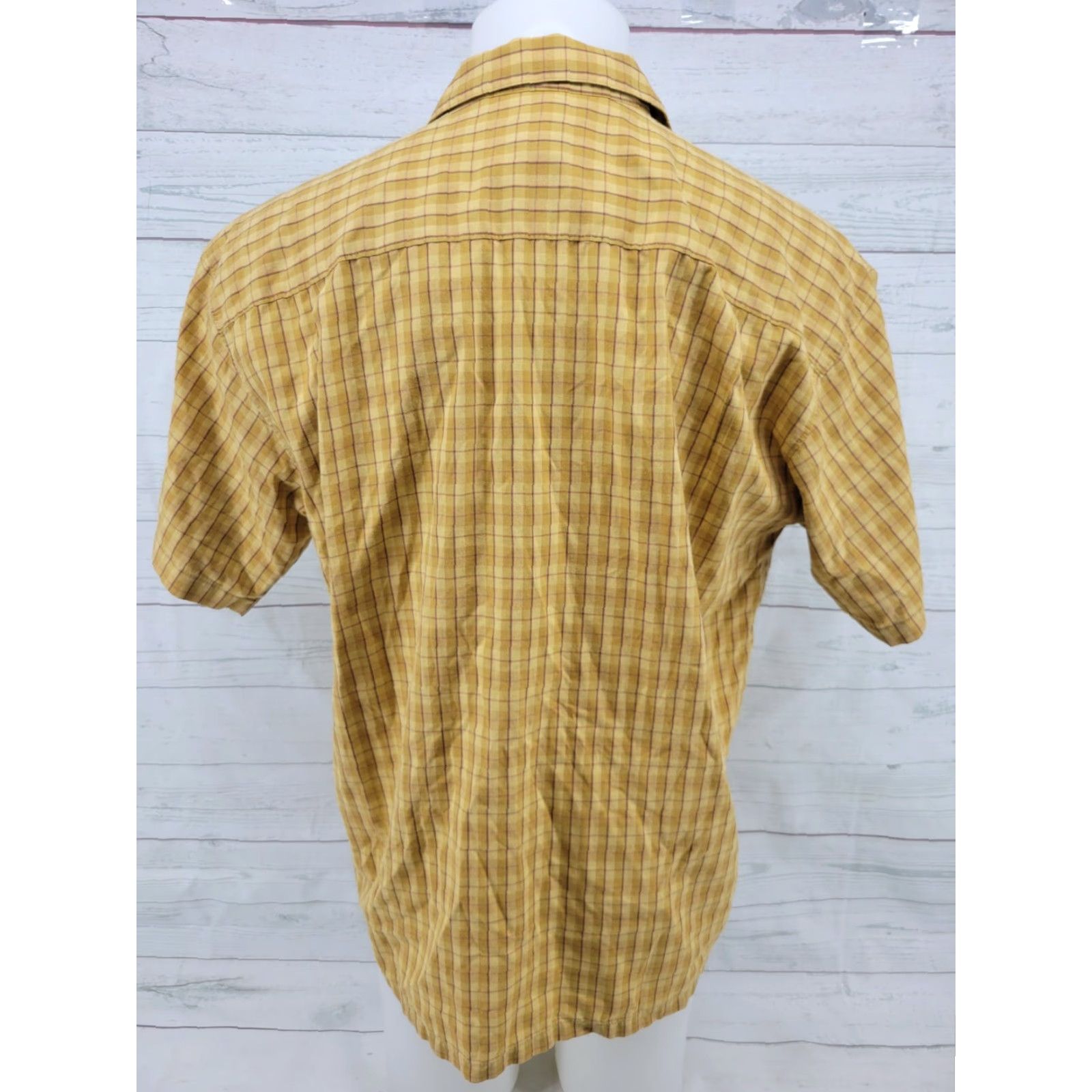 Patagonia Patagonia Shirt Mens Large Short Sleeve Button-Front Yellow Plaid Check Shirt Size US L / EU 52-54 / 3 - 6 Thumbnail