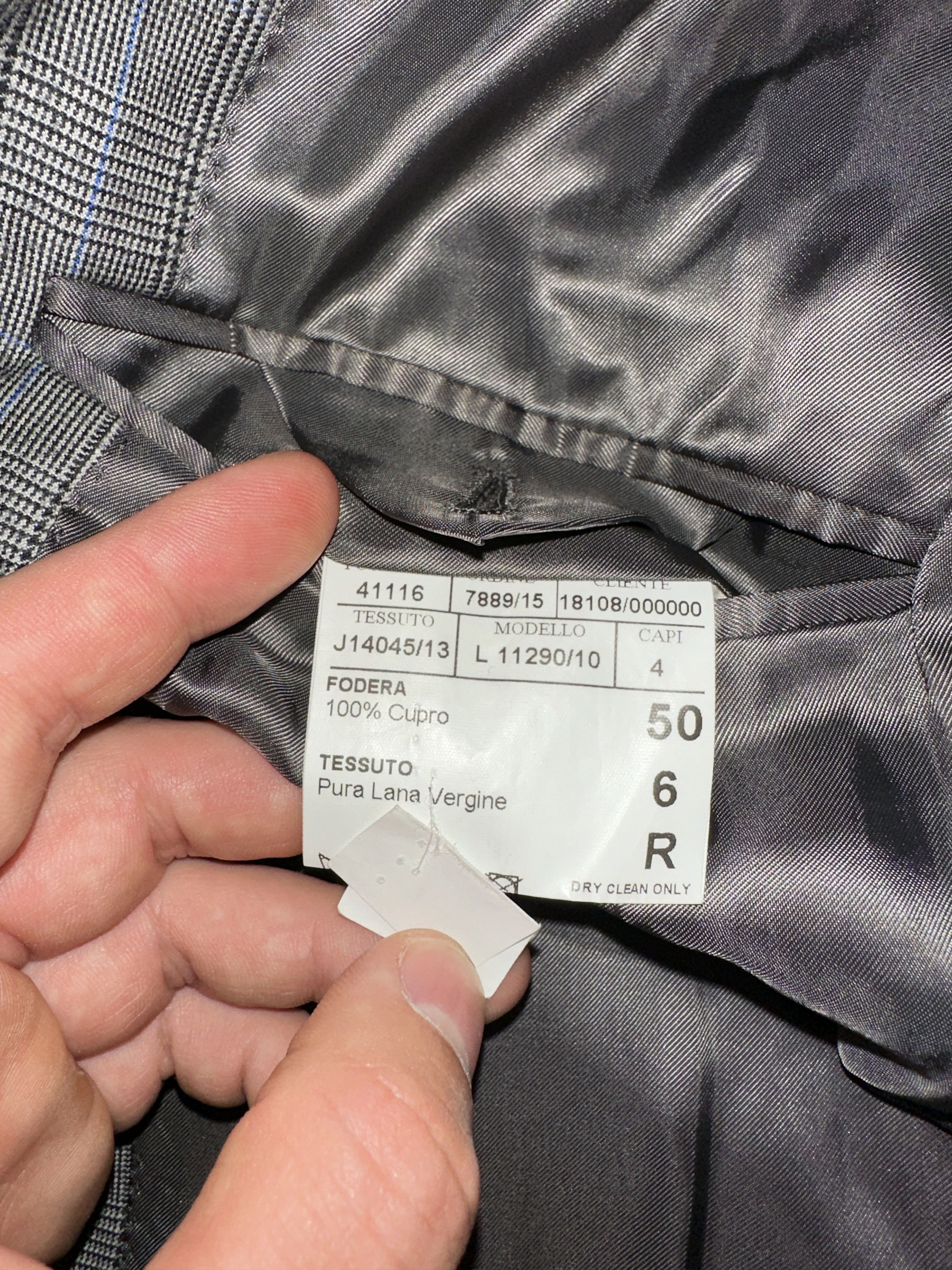 Canali Canali Virgin Wool Prince of Wales Blazer 50R Formal Jacket Size 50R - 11 Thumbnail