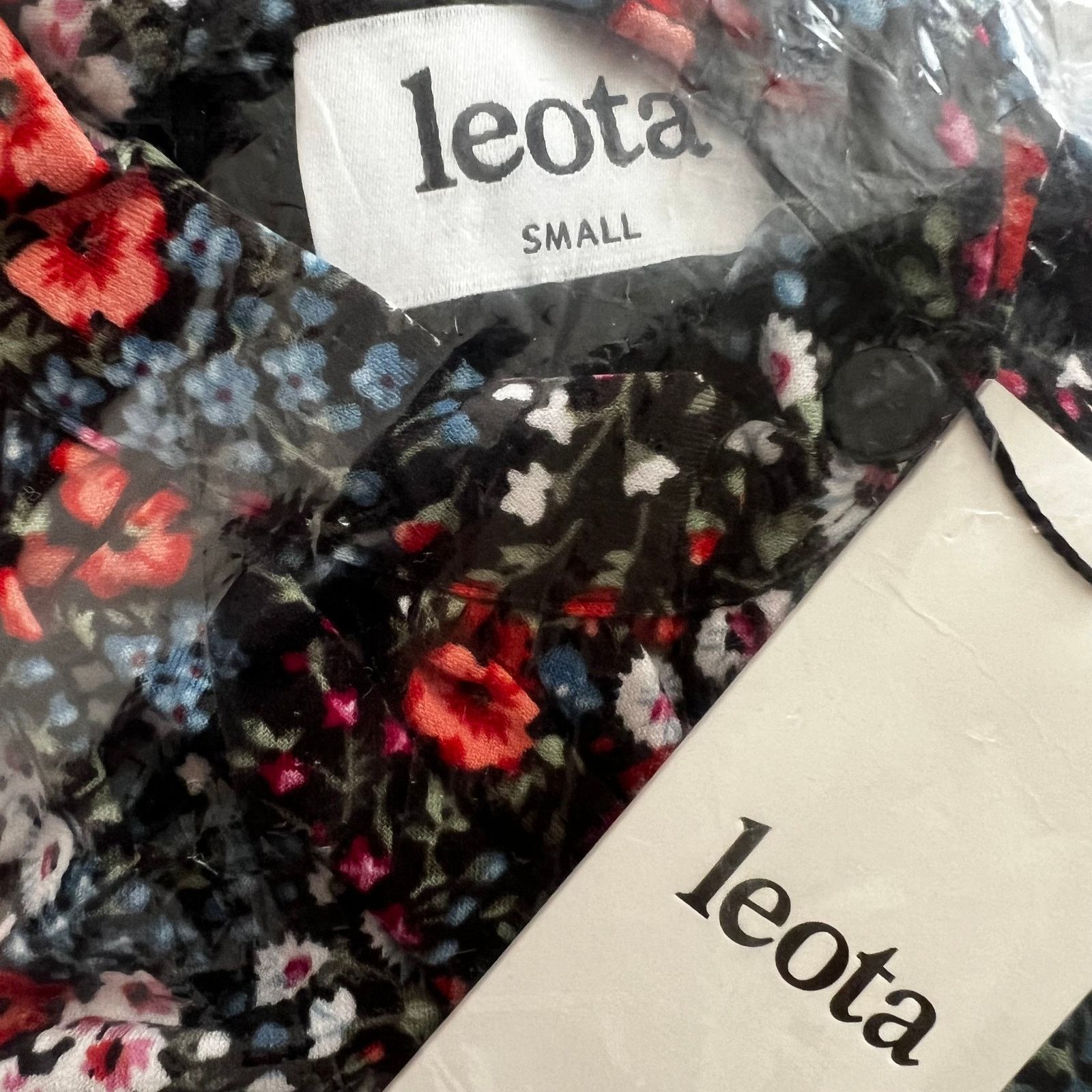 Other Leota Black Floral Skyler Cropped Jumpsuit, S Size 27" / US 4 / IT 40 - 7 Thumbnail