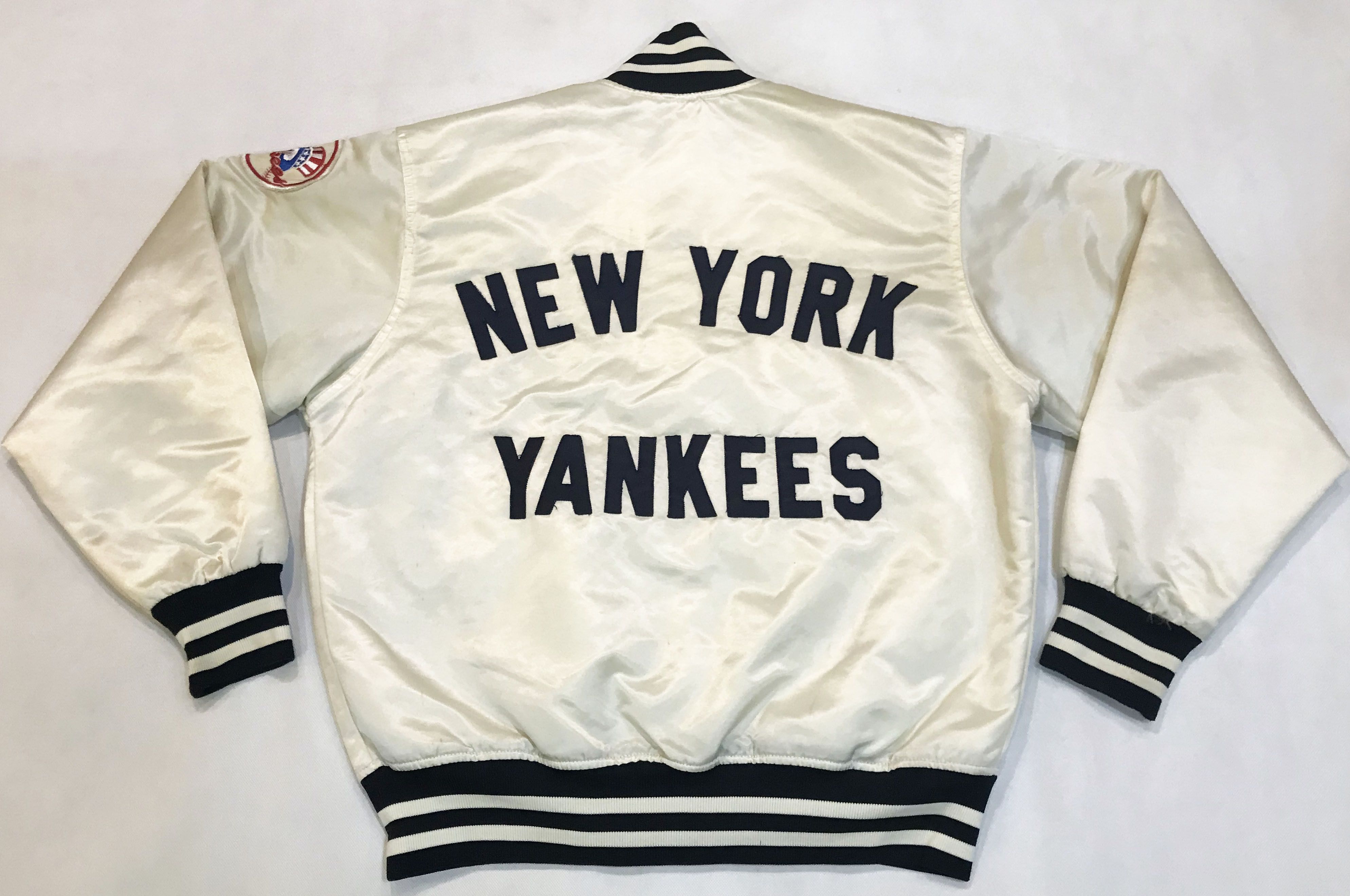 MLB × New York Yankees × Vintage Vintage Felco MLB New York Yankees Bomber Satin Jacket Size US L / EU 52-54 / 3 - 5 Thumbnail