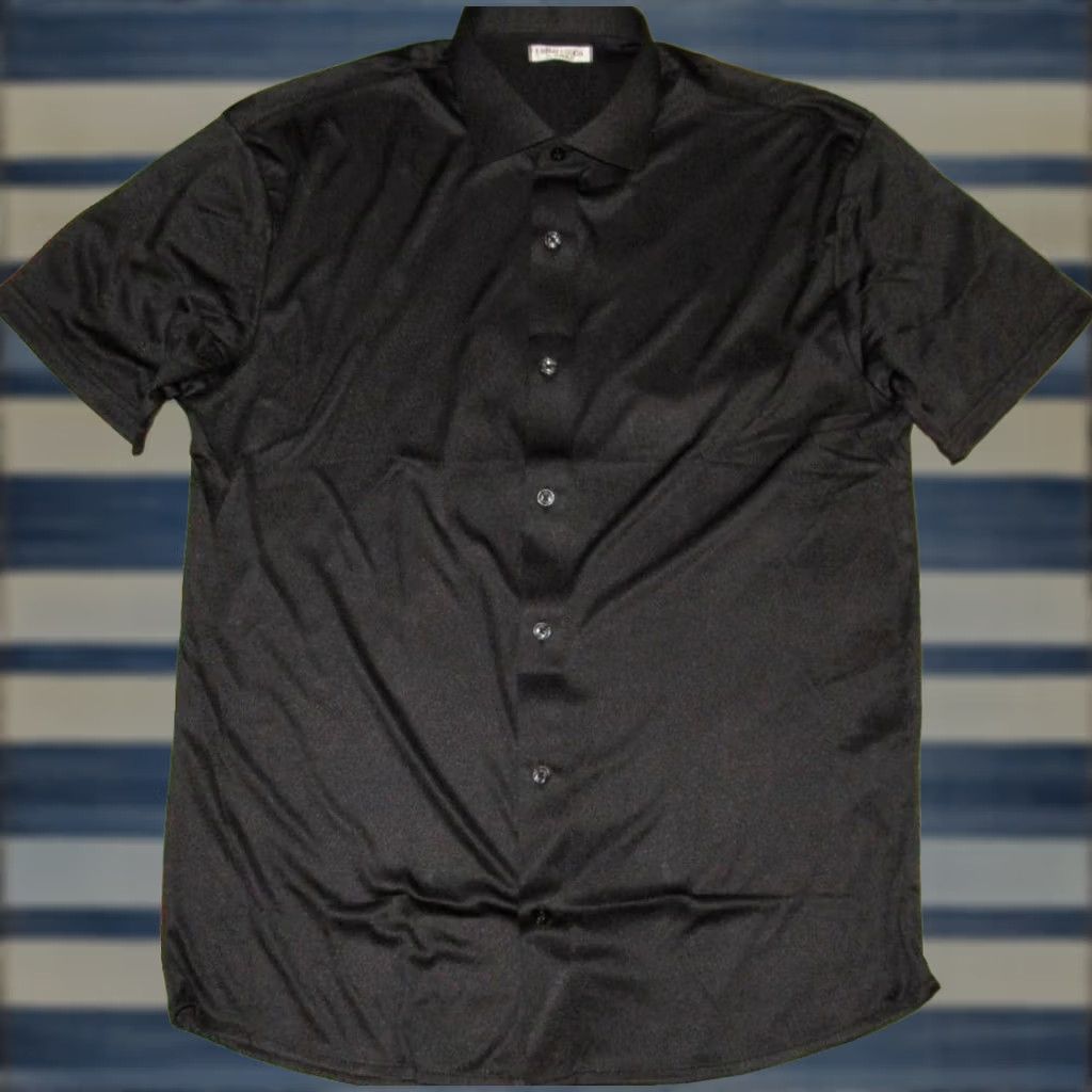 CO COLLARS & CO Black Short Sleeve Button Down Shirt Medium Size US M / EU 48-50 / 2 - 1 Thumbnail