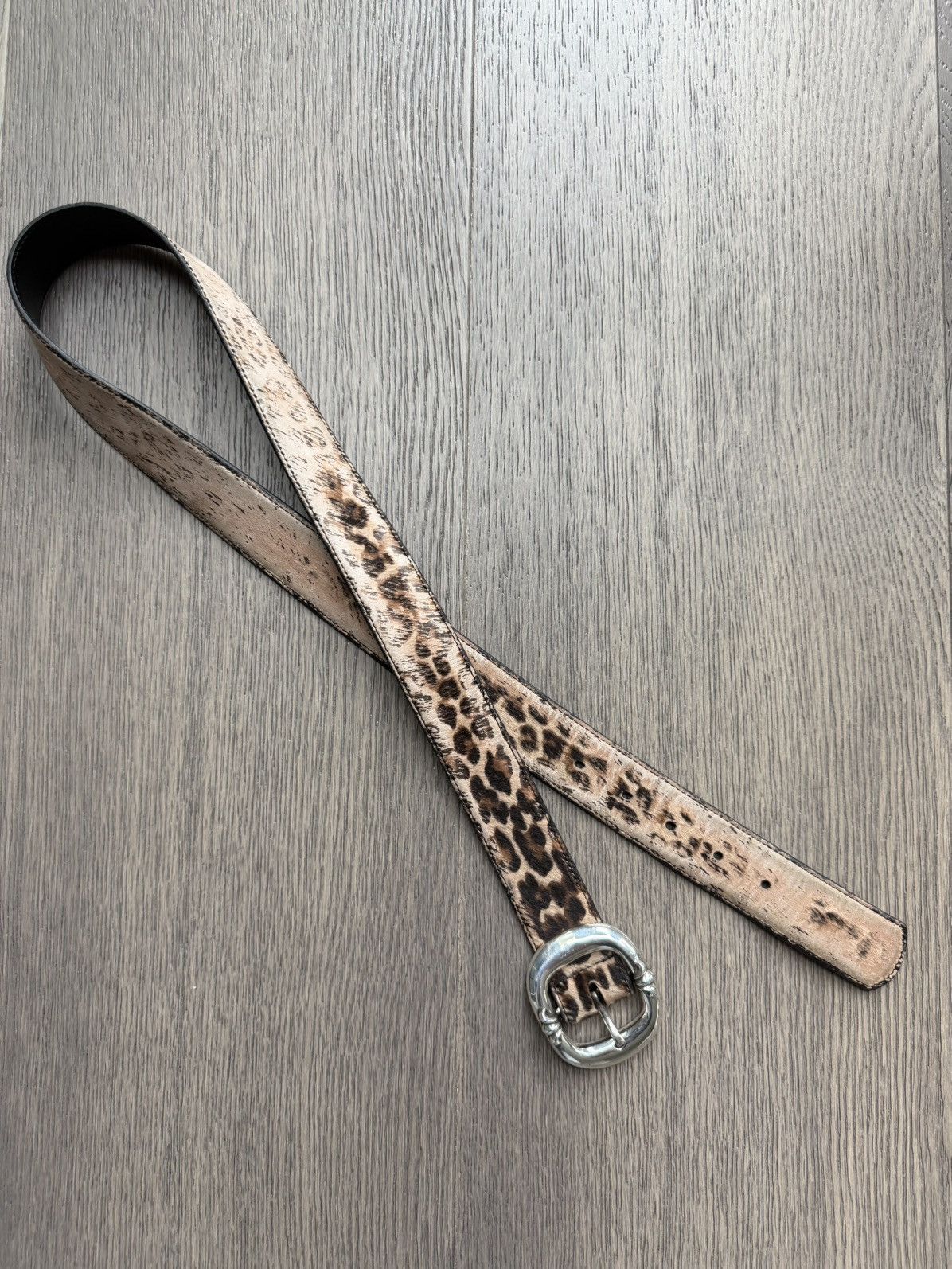 Chrome Hearts Chrome Hearts Cheetah Print Gunslinger Silver Belt Buckle Size 36 - 6 Thumbnail