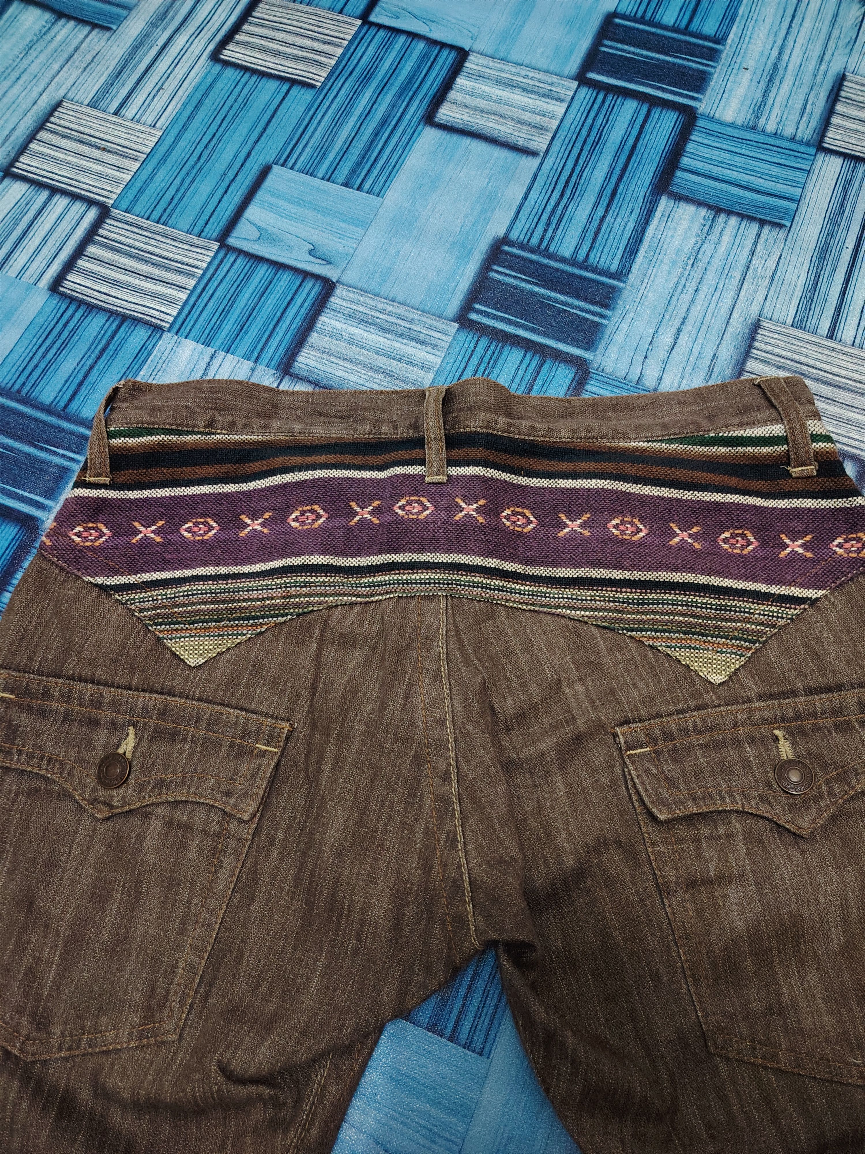 Japanese Brand 💥Insane💥 Japanese Dominate Handcrafted Jeans Flared Pants Size US 34 / EU 50 - 10 Thumbnail