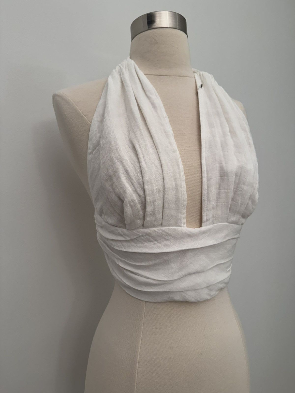 Designer Just Bee Queen Wrap Crop Top Size S / US 4 / IT 40 - 2 Thumbnail