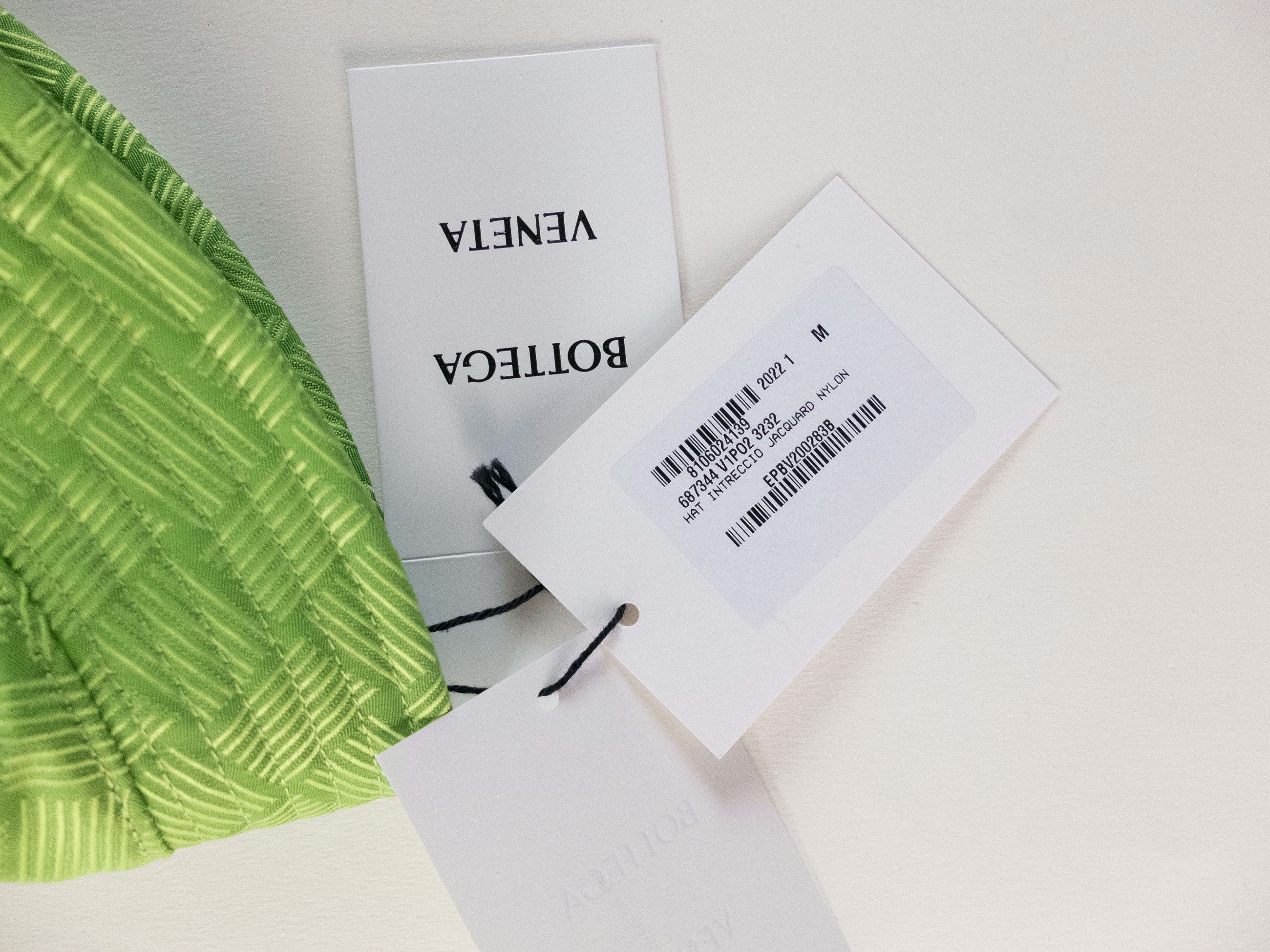 Bottega Veneta BOTTEGA VENETA intrecciato pattern green bucket hat Medium q Size ONE SIZE - 7 Thumbnail