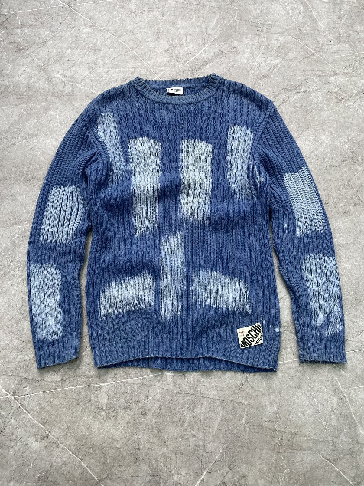 Hysteric Glamour × If Six Was Nine × Moschino Vintage Avant Garde Sweater zip striped ribbed Japanese y2k Size US L / EU 52-54 / 3 - 1 Thumbnail