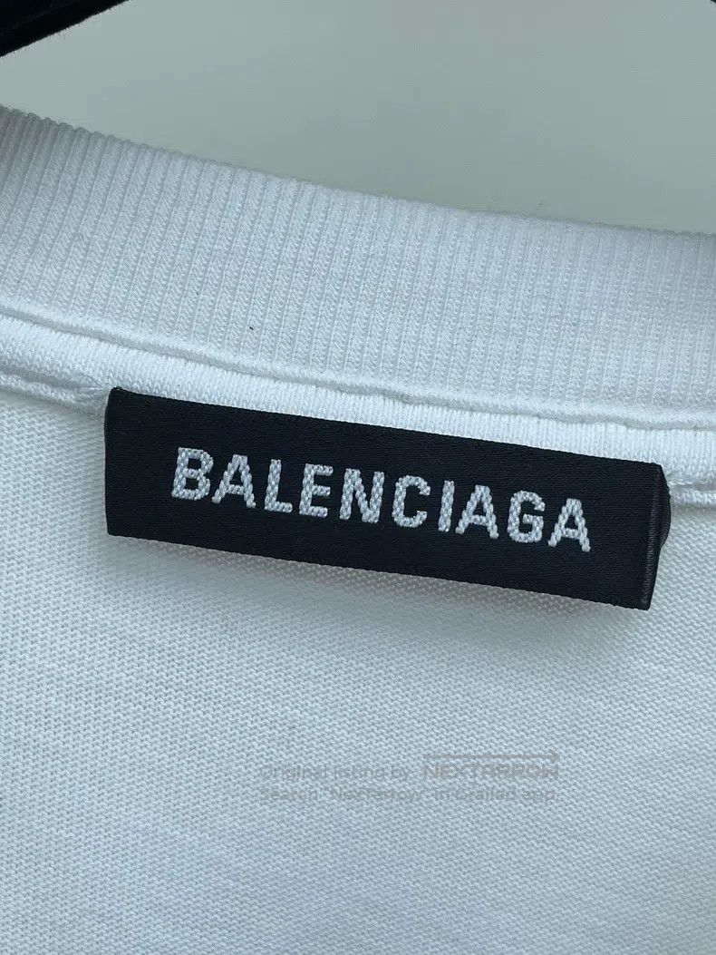 Balenciaga Balenciaga White Logo Short Sleeve Size US XXS / EU 40 - 4 Thumbnail