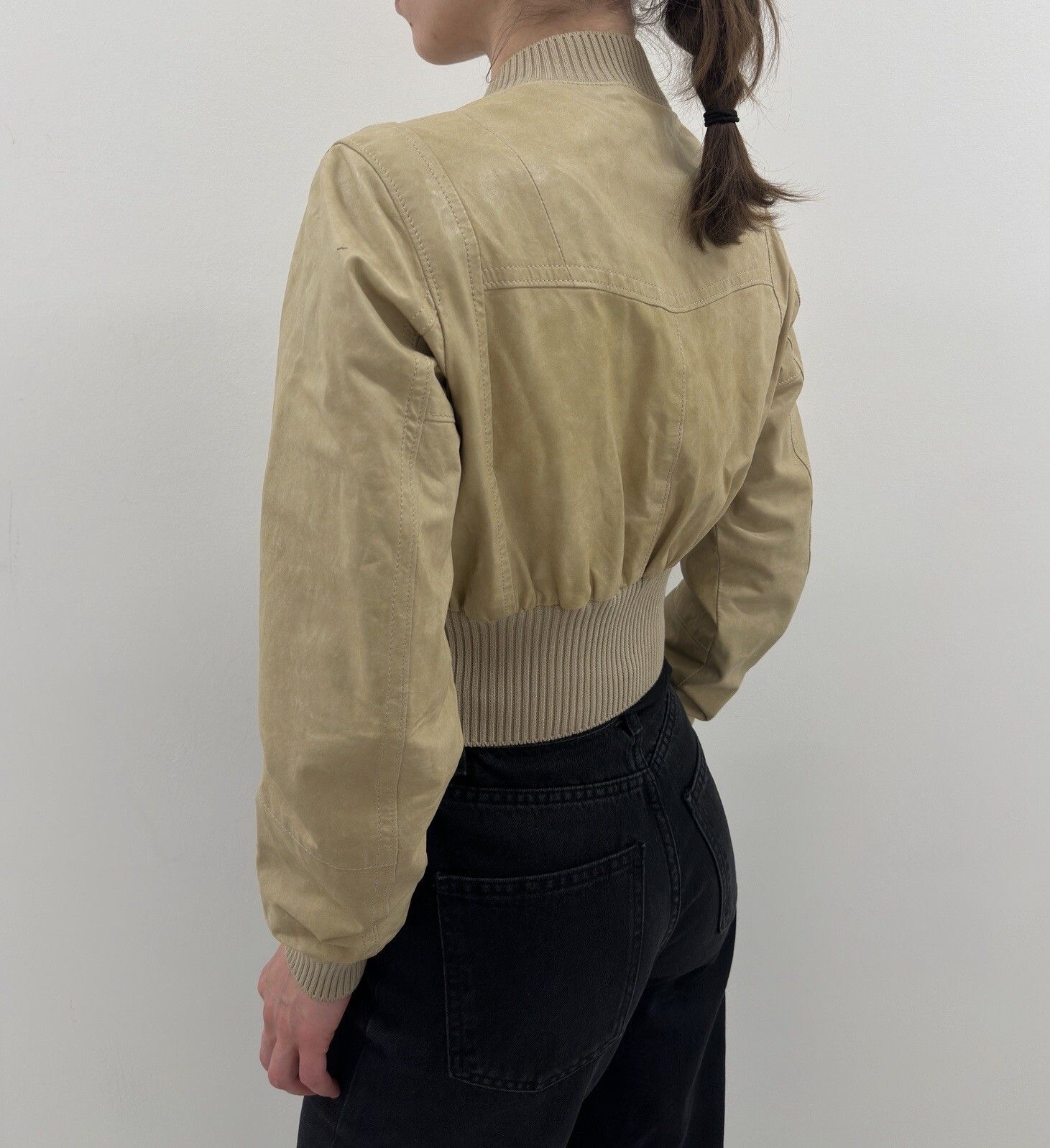 Prada Vintage 2009 Prada Archive Leather Womens Fitted y2k Jacket Size S / US 4 / IT 40 - 13 Thumbnail