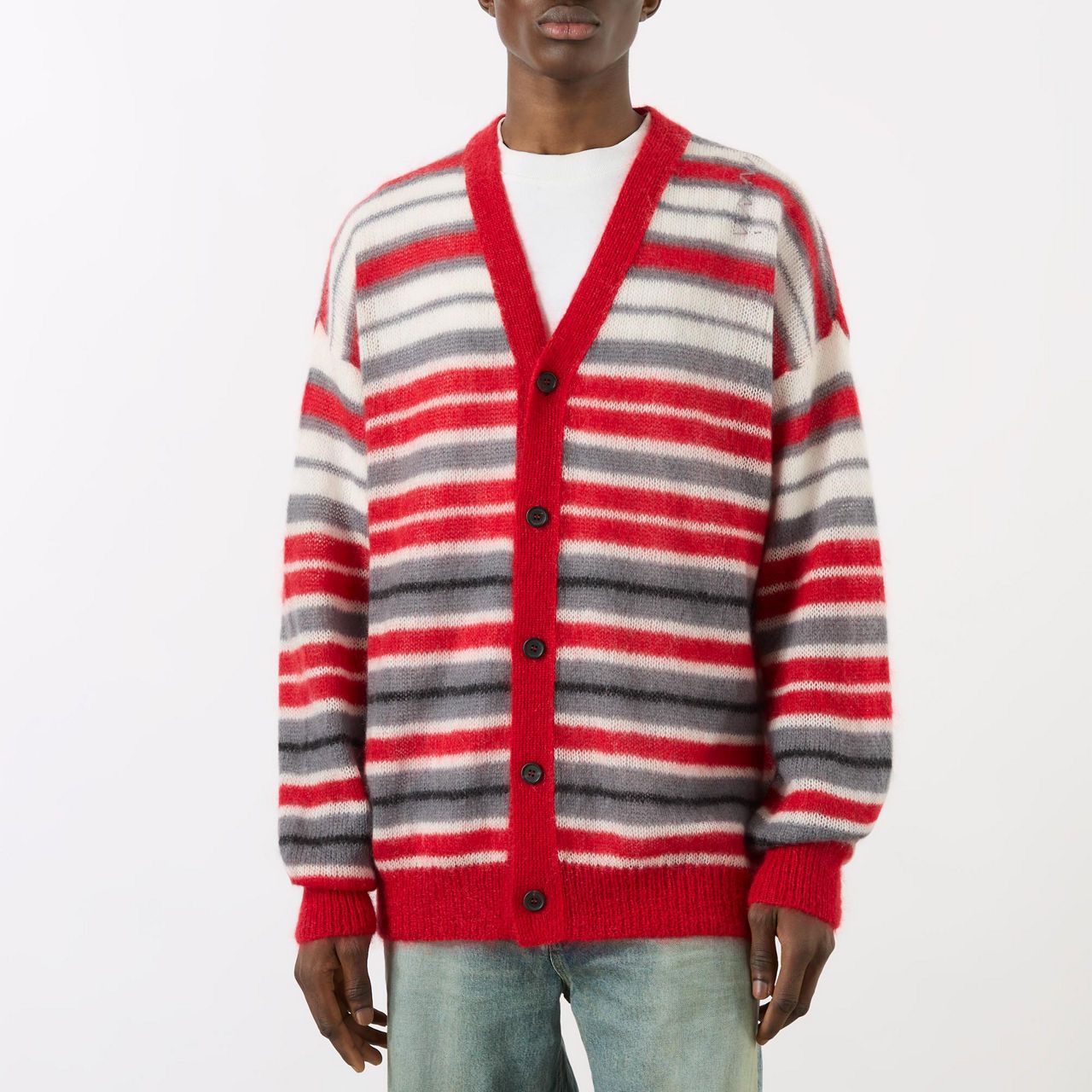 Marni o1f1d3z0326 Striped Knit Cardigan in Multicolor Size US XL / EU 56 / 4 - 3 Thumbnail