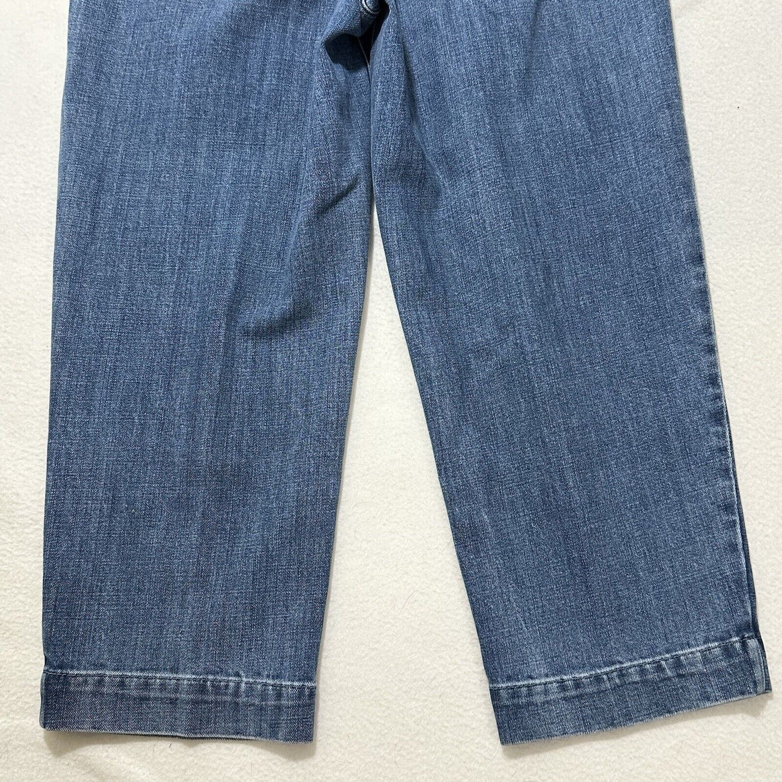 Other Talbots Sailor 6P Capri Blue Jeans 22" Inseam Silver Buttons Size 28" / US 6 / IT 42 - 13 Thumbnail