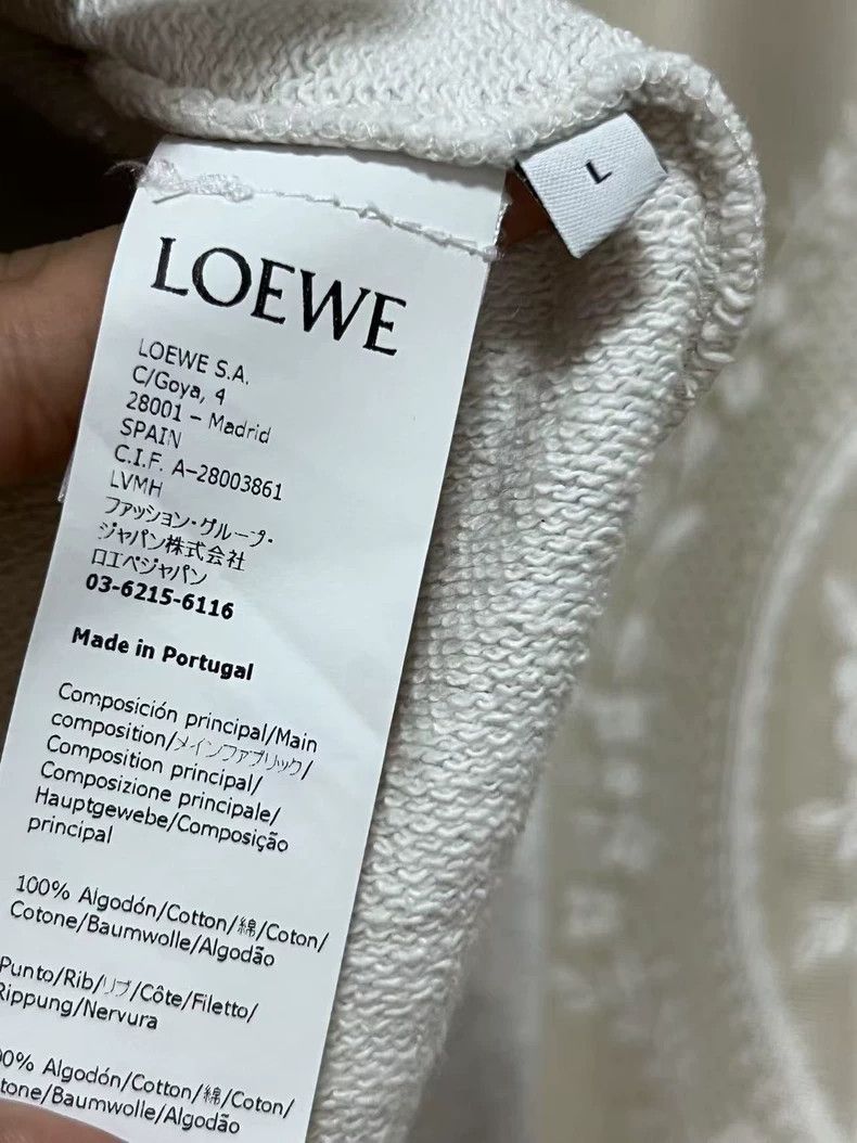 Loewe LOEWE Embroidered logo hoodie Size L / US 10 / IT 46 - 2 Thumbnail