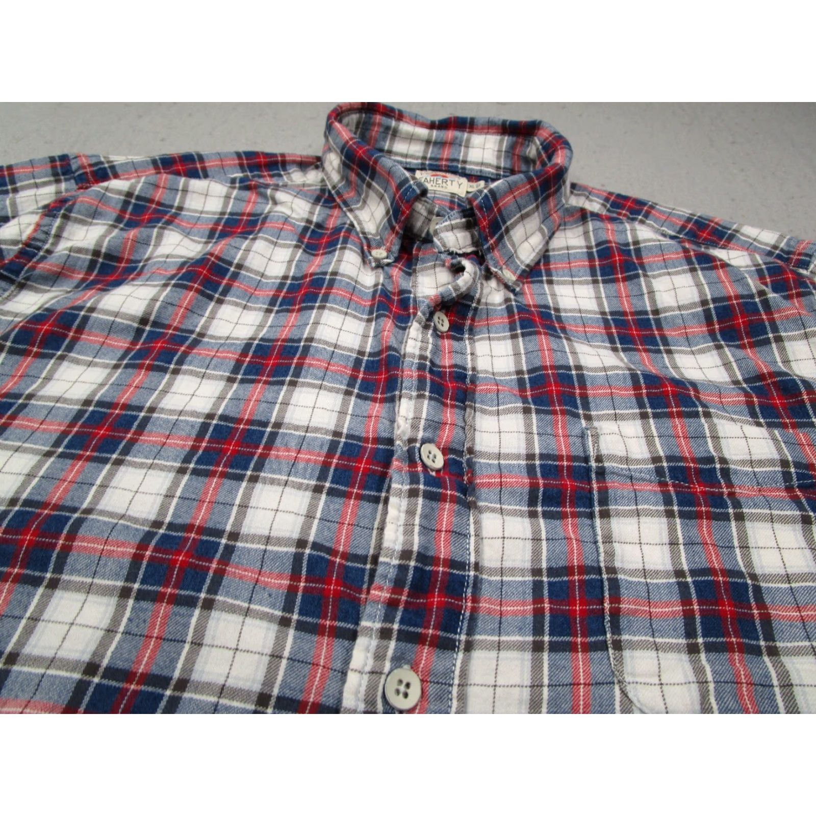 Faherty Faherty Shirt Mens XL Red Check Lightweight Flannel Cotton Long Sleeve Button-Up Casual Workwear Mens Size US XL / EU 56 / 4 - 2 Thumbnail
