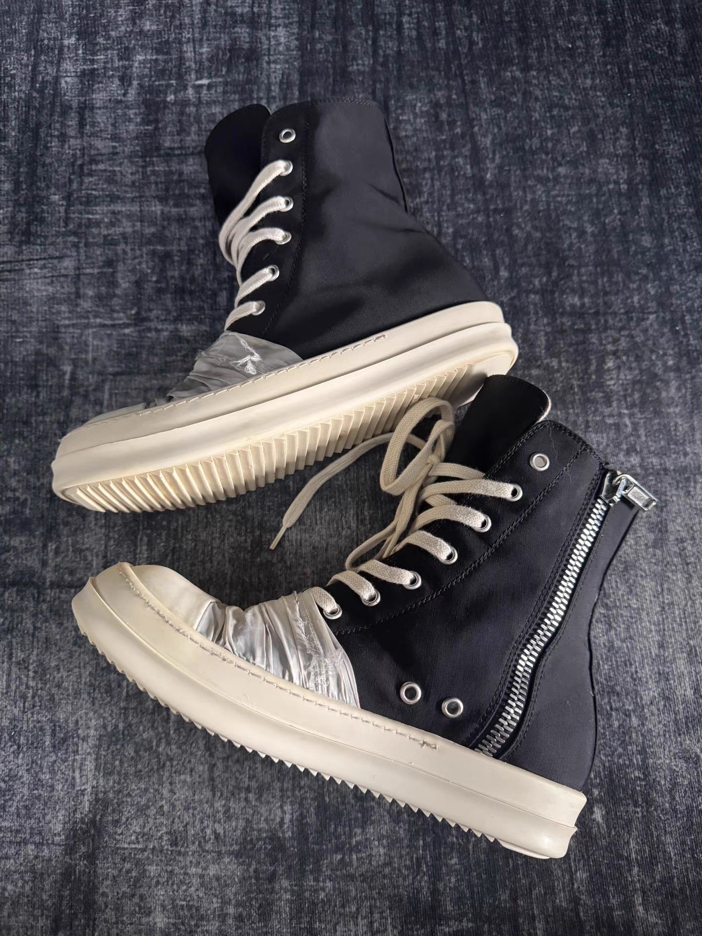 Rick Owens rick owens Satin White Lace-up Turbo Cyclops Size US 7.5 / IT 37.5 - 5 Thumbnail