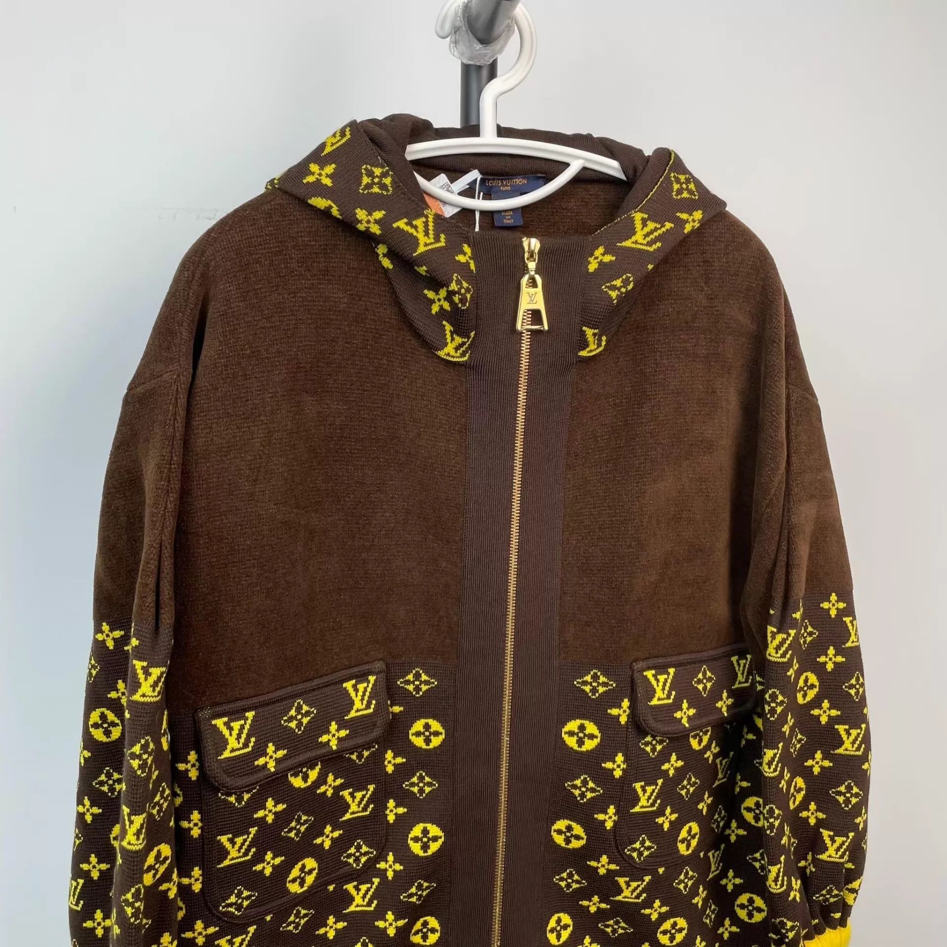 Louis Vuitton LV Monogram wool colorblocked jacket 260306LJYJY02 Size US XXS / EU 40 - 9 Thumbnail