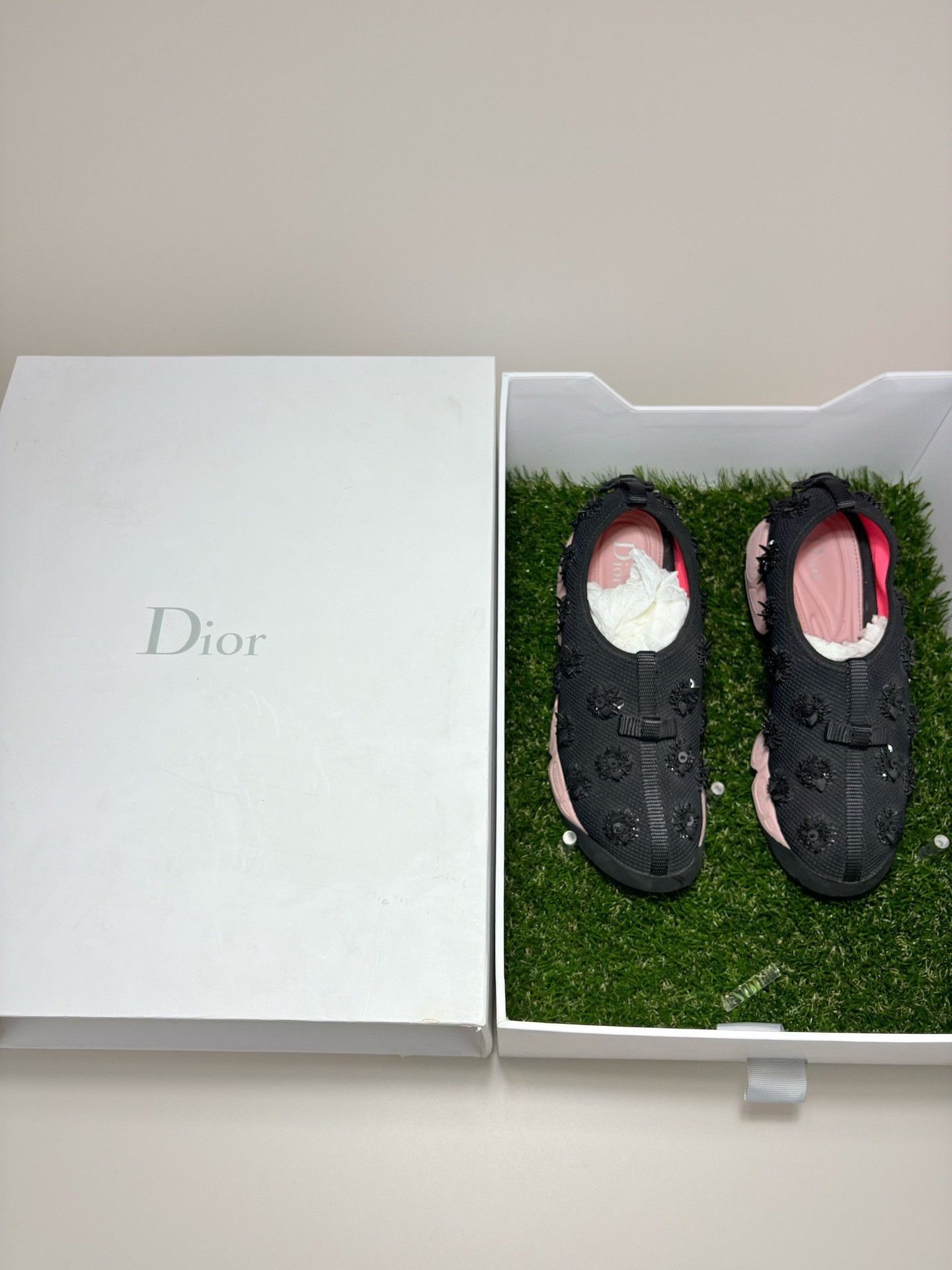 Dior DIOR Sequined Mesh Garden Casual Shoes Size US 5.5 / IT 35.5 - 1 Thumbnail