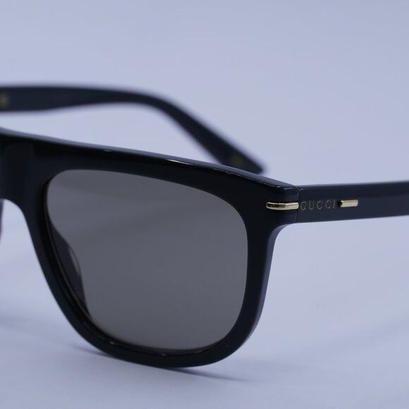 Gucci Gucci GG1726S 004 Sunglasses Shiny Green Square Frame, Brown Size ONE SIZE - 4 Thumbnail