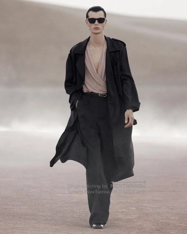 Saint Laurent Paris Saint Laurent Paris Pleated Deep V-neck Semi-transparent S Size M / US 6-8 / IT 42-44 - 6 Thumbnail