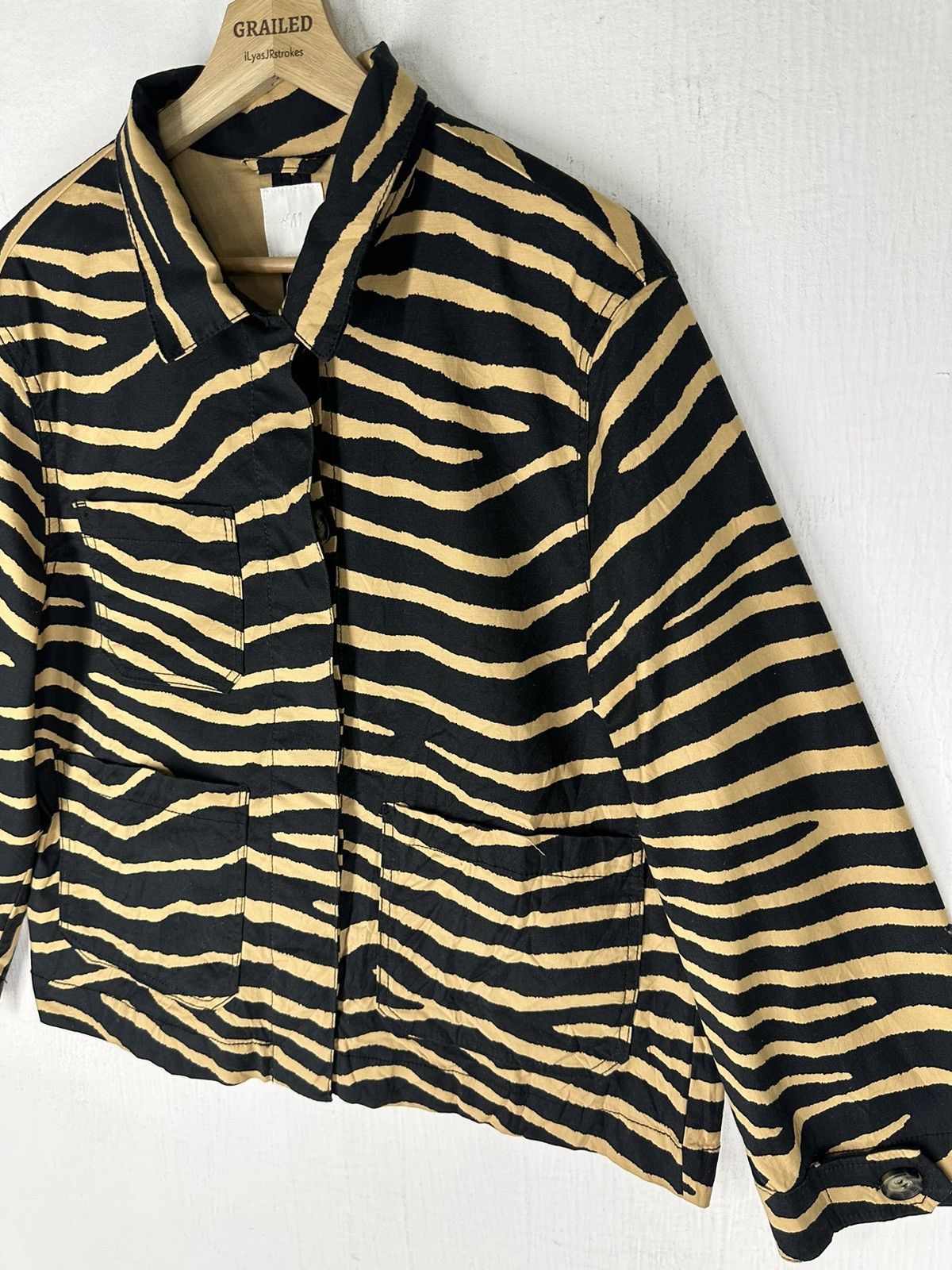 H&M Lightweigh Cotton Jacket Size M / US 6-8 / IT 42-44 - 2 Thumbnail