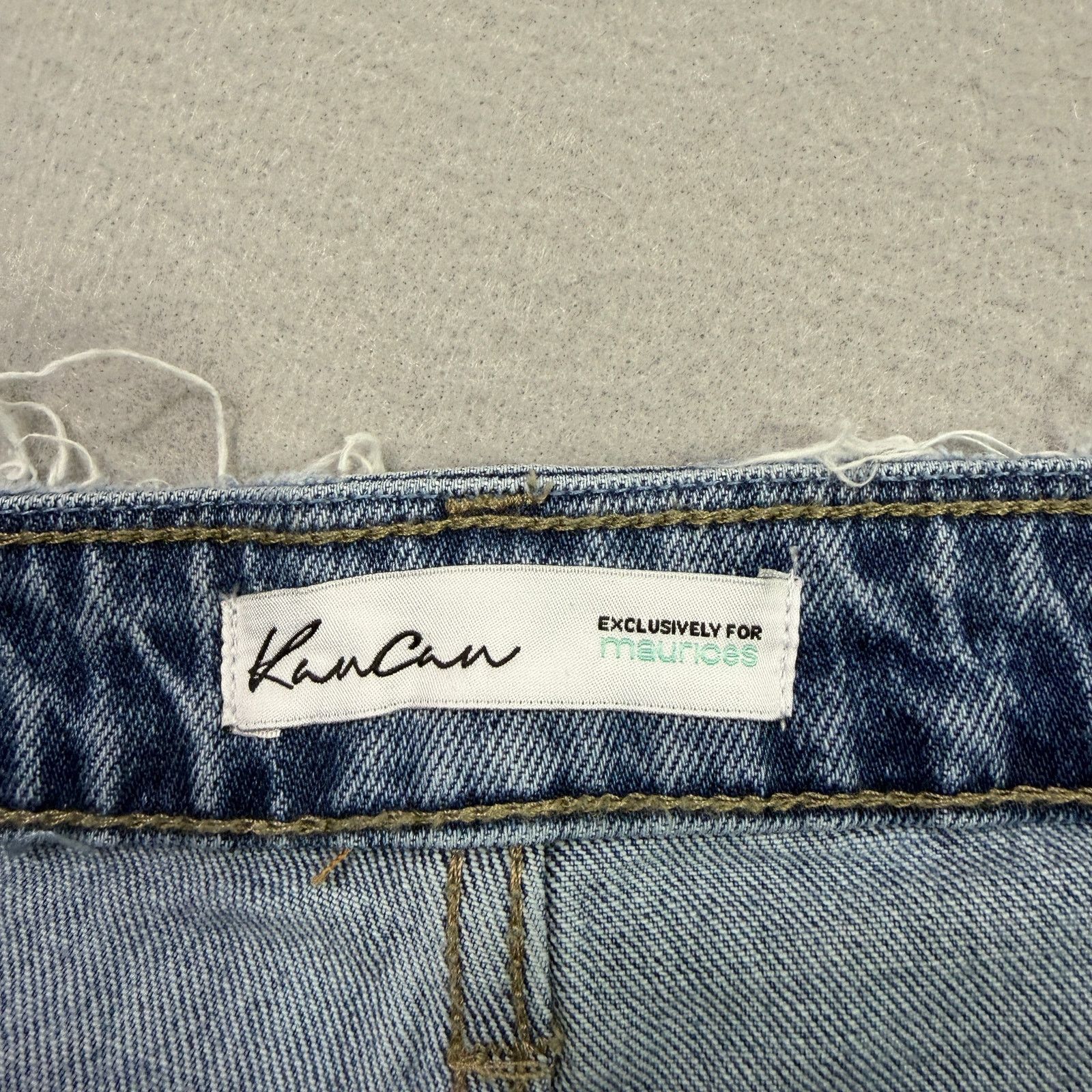 Vintage KanCan High Rise Wide Leg Cuffed Jeans womens 32x29 Blue NEW Size 32" / US 10 / IT 46 - 5 Thumbnail