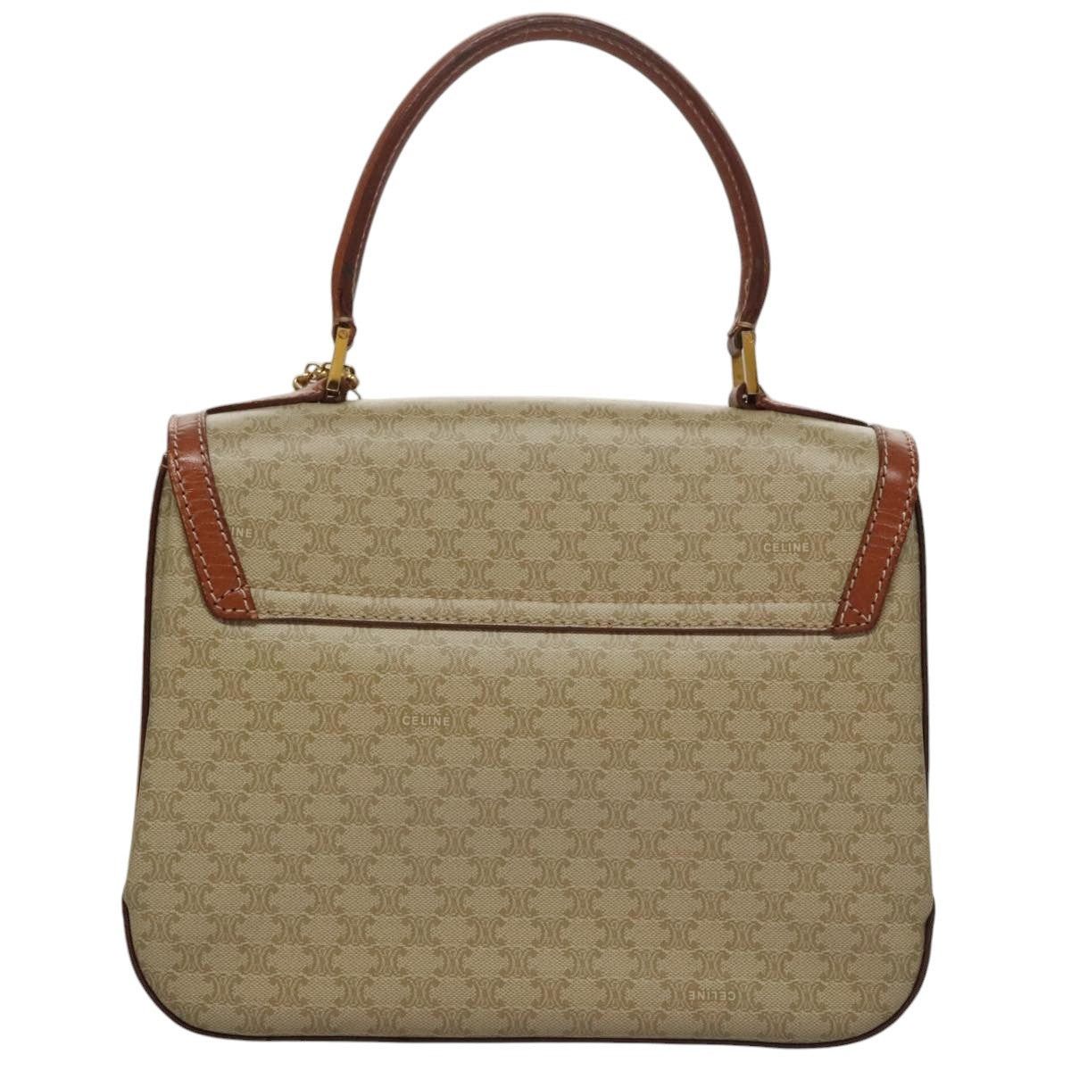 Celine CELINE Macadam Canvas Hand Bag Beige Gold Size ONE SIZE - 2 Thumbnail