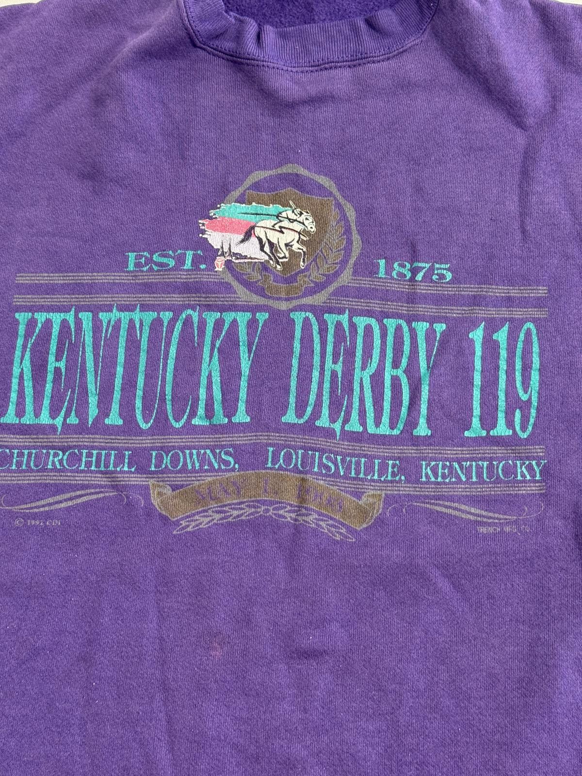 American Trench Thrashed Vintage Kentucky Derby Crewneck 1993 Crewneck -L Size US L / EU 52-54 / 3 - 3 Thumbnail