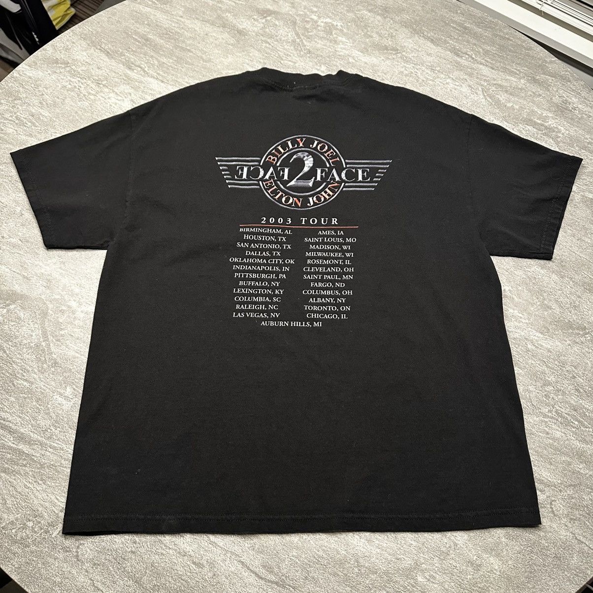 Band Tees × Vintage VintageY2K Billy Joel Elton John Face to Face Tour Shirt Size US XL / EU 56 / 4 - 3 Thumbnail