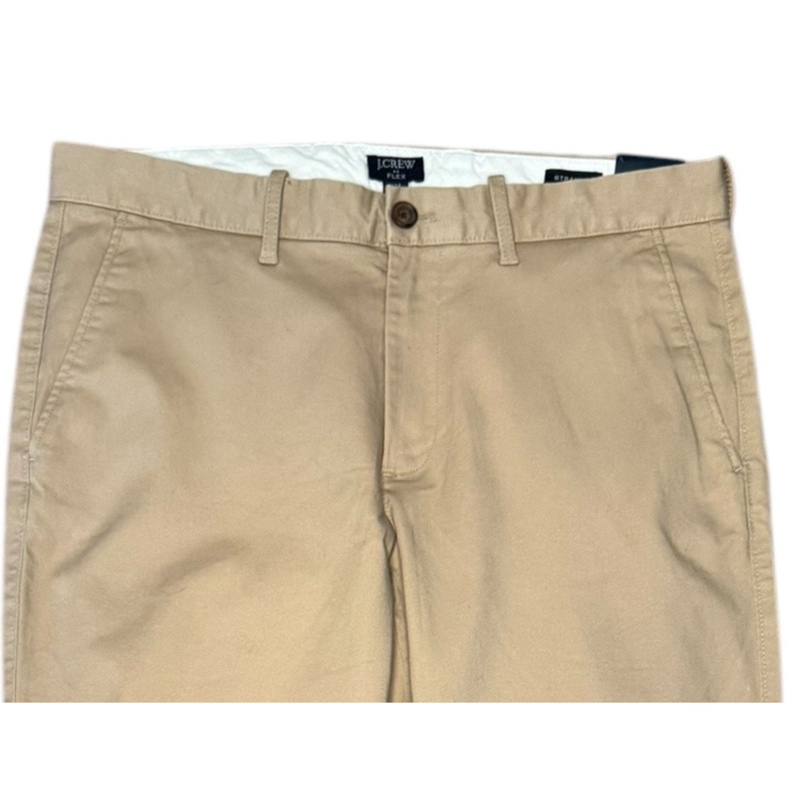 J.Crew J.Crew Factory NEW Straight Leg Flex Chino Pants Khaki Size US 32 / EU 48 - 2 Thumbnail