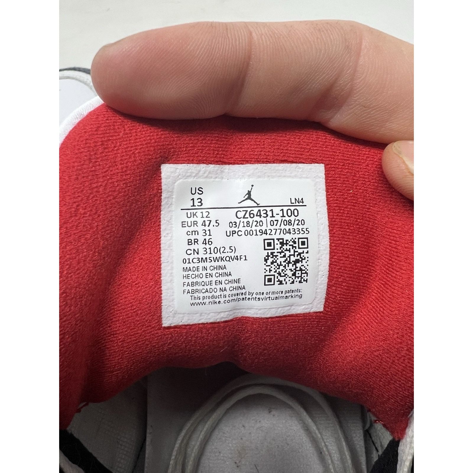 Jordan Brand Jordan 3 Retro Denim SE Fire Red 2020 | Size 13M Size US 13 / EU 46 - 10 Thumbnail