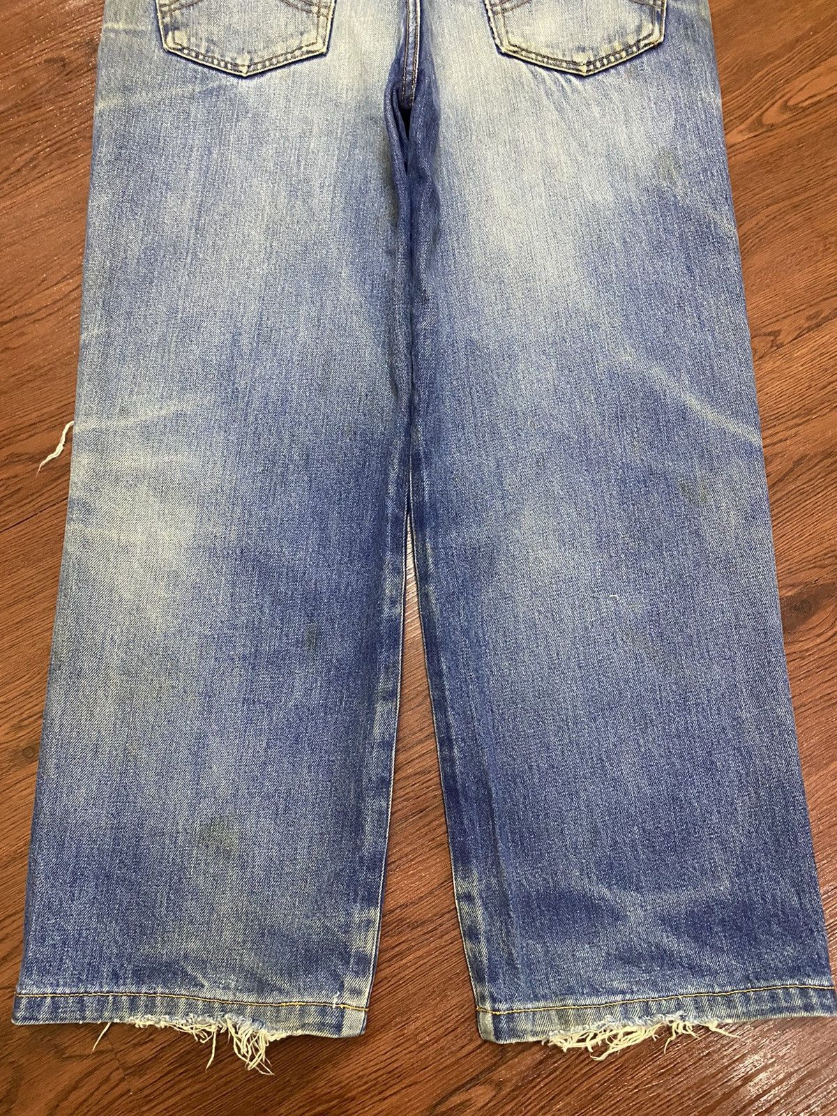 Japanese Brand Vintage Kenzo Japan Mud Wash Distressed Baggy Jeans Size US 32 / EU 48 - 6 Thumbnail