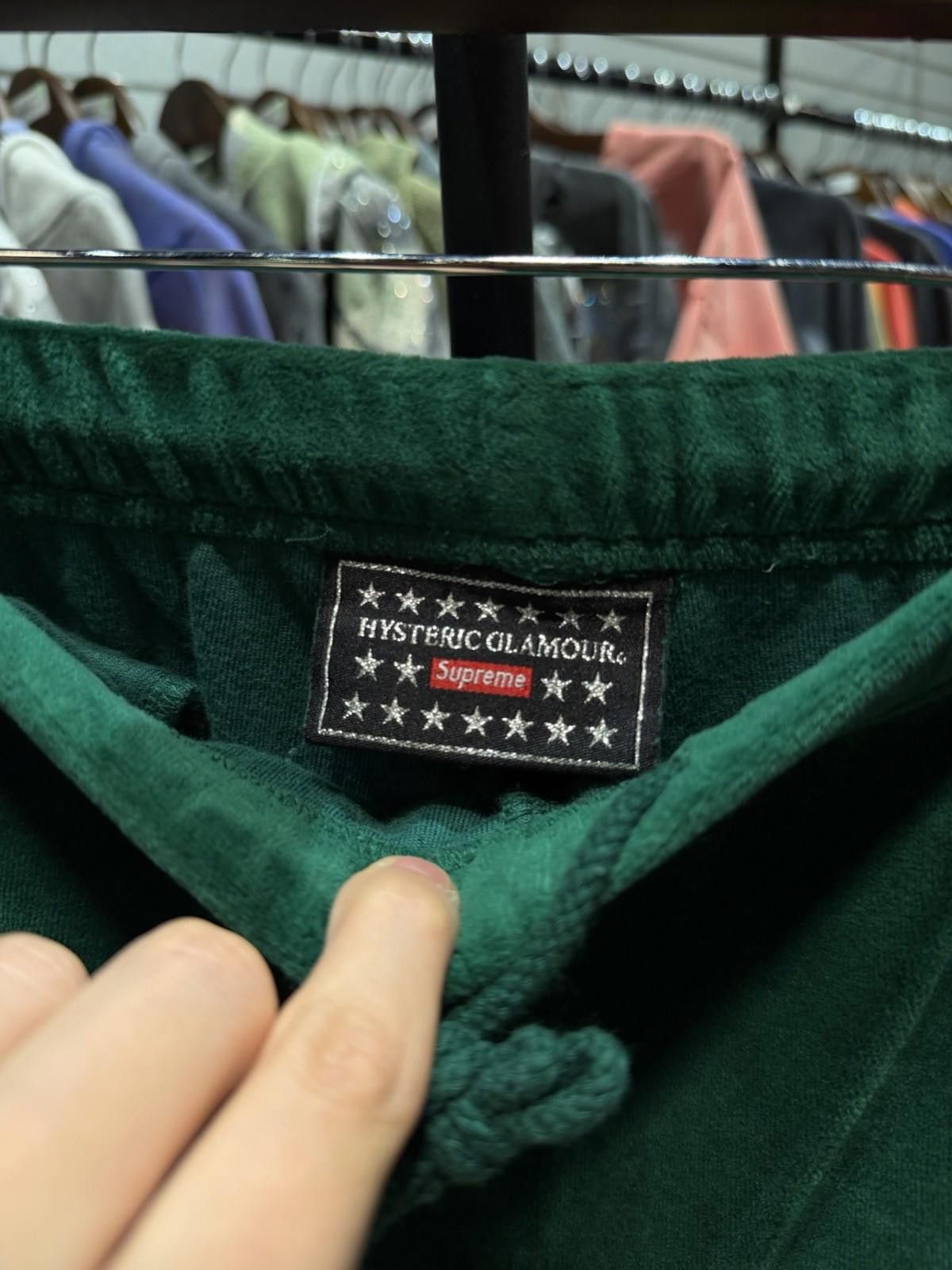 Supreme SS21 Supreme x Hysteric Glamour Velour Short Green Medium Size US 32 / EU 48 - 7 Thumbnail