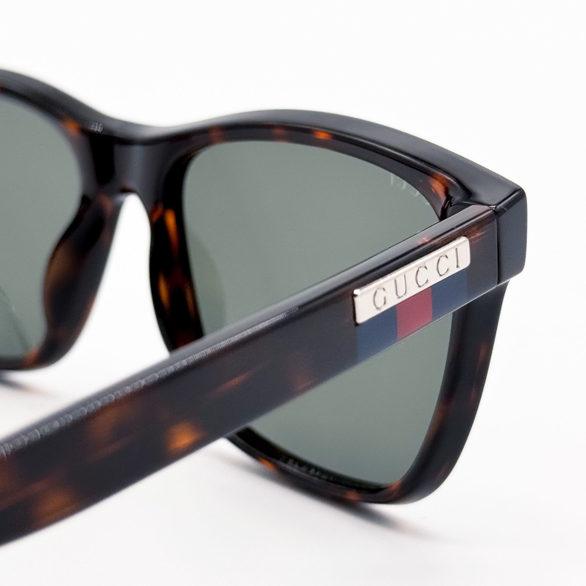 Gucci NEW GG0746S 003 UNISEX DARK GREEN HAVANA SUNGLASSES GUCCI Size ONE SIZE - 8 Thumbnail