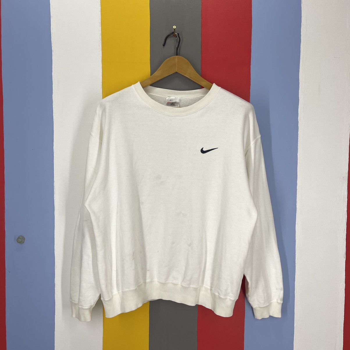 Nike 90s Vintage NIKE USA Crew Neck Sweatshirt #2035/14 Size US L / EU 52-54 / 3 - 8 Thumbnail