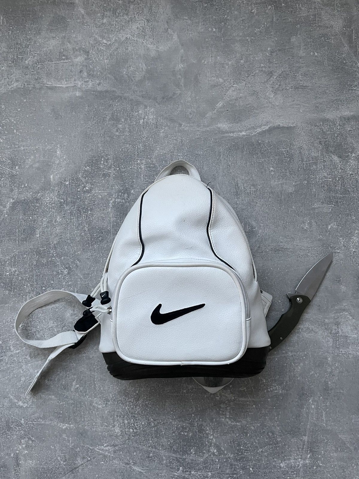 Nike Vintage Nike Leather Bag Bagpack VINTAGE Grailed