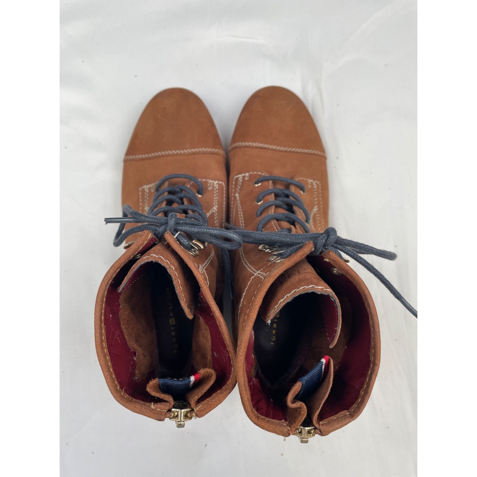 Tommy Hilfiger Tommy Hilfiger Women's Brown Suede Ankle Boots Shoes Size 7. Size US 7.5 / IT 37.5 - 6 Thumbnail
