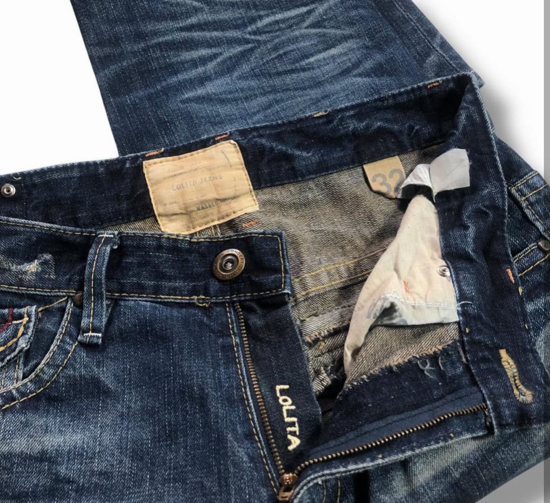 If Six Was Nine Lolita Jeans Yoshitomo Nara Japanese lowrise denim Size US 32 / EU 48 - 5 Thumbnail