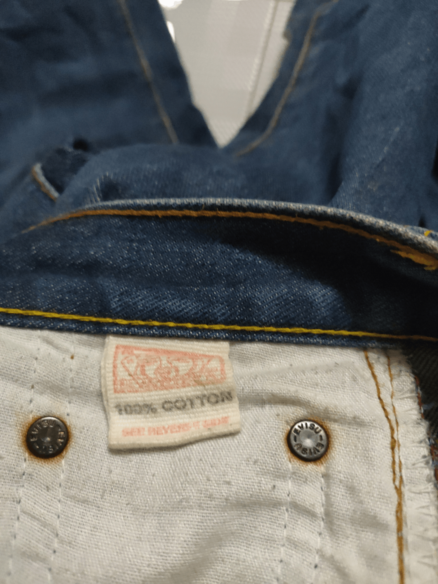 Japanese Brand 🔥Hott Item🔥Baggy Evisu Jeans Blue Denim Distressed Size US 30 / EU 46 - 9 Thumbnail