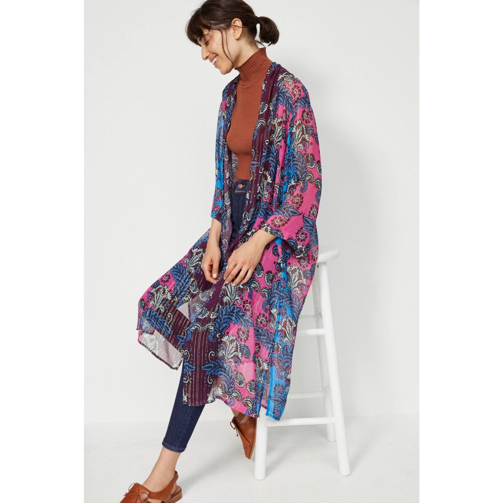 Anthropologie New Anthropologie BL-NK Alexandra Duster Kimono $148 ONESIZE Size ONE SIZE - 1 Thumbnail