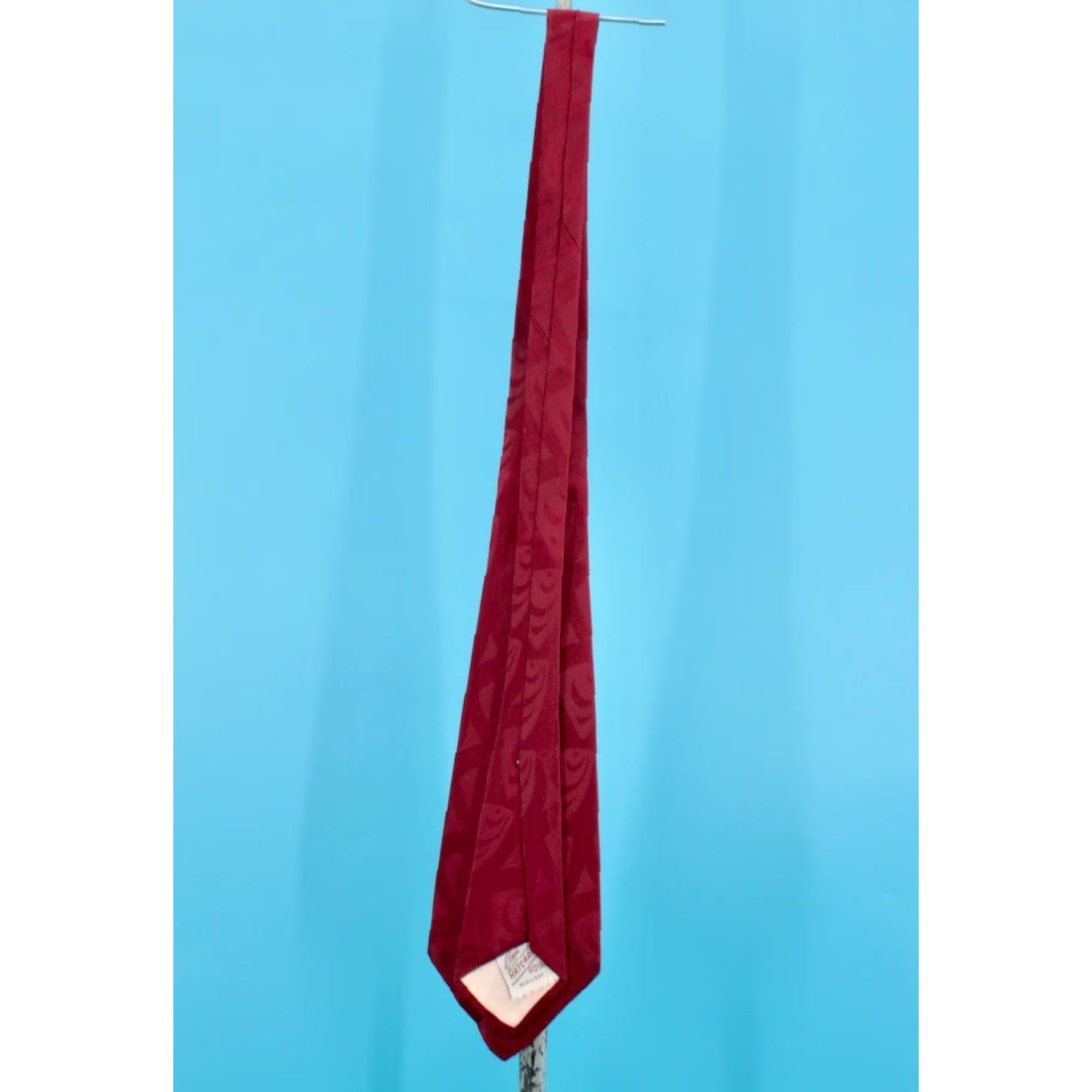 Vintage VTG Artcraft Necktie Shirt 1940s Mens Red Satin 40s Tie Womens? Mens Size ONE SIZE - 5 Thumbnail