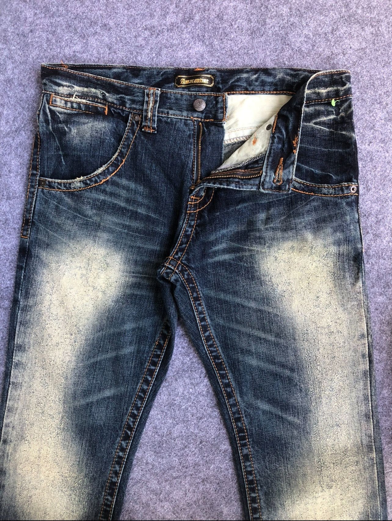 Vintage LastDrop🔥Rare🔥Japanese Designer Amarantine Straight Cut Jean Size US 33 - 5 Thumbnail