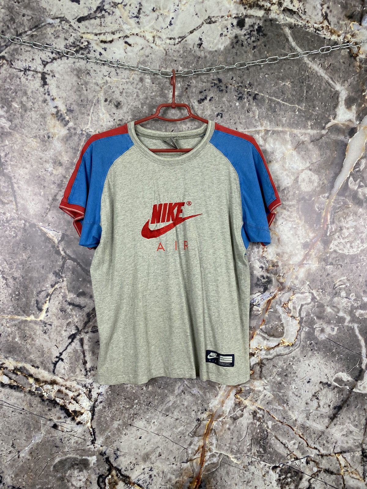 Nike × Vintage Men’s Nike AIR T-Shirt Vintage Streetwear Size L Size US L / EU 52-54 / 3 - 1 Thumbnail