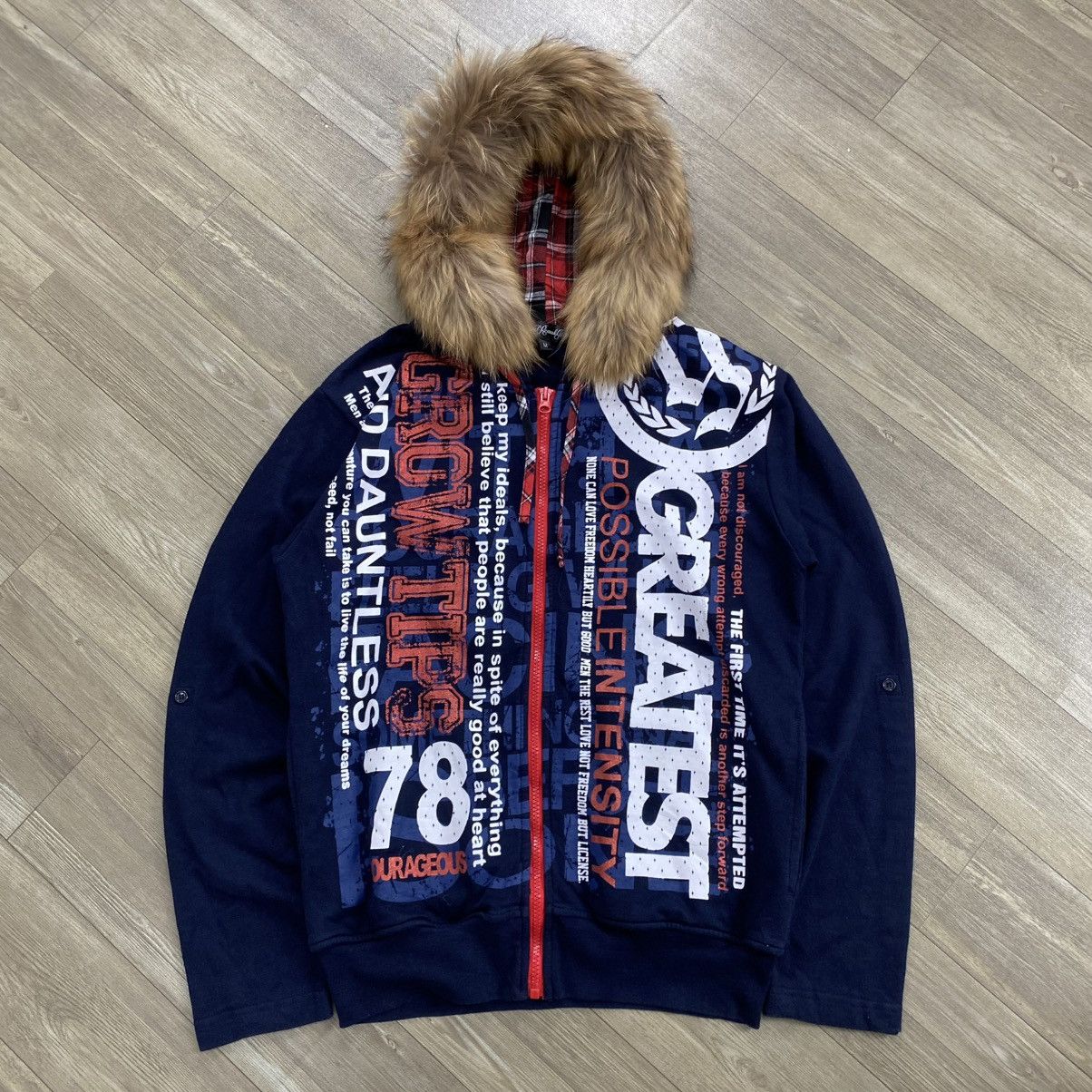20471120 2000s Remakgear Poem Ifsixwasnine Lgb Style Zip Fur Hoodie Size US M / EU 48-50 / 2 - 1 Thumbnail